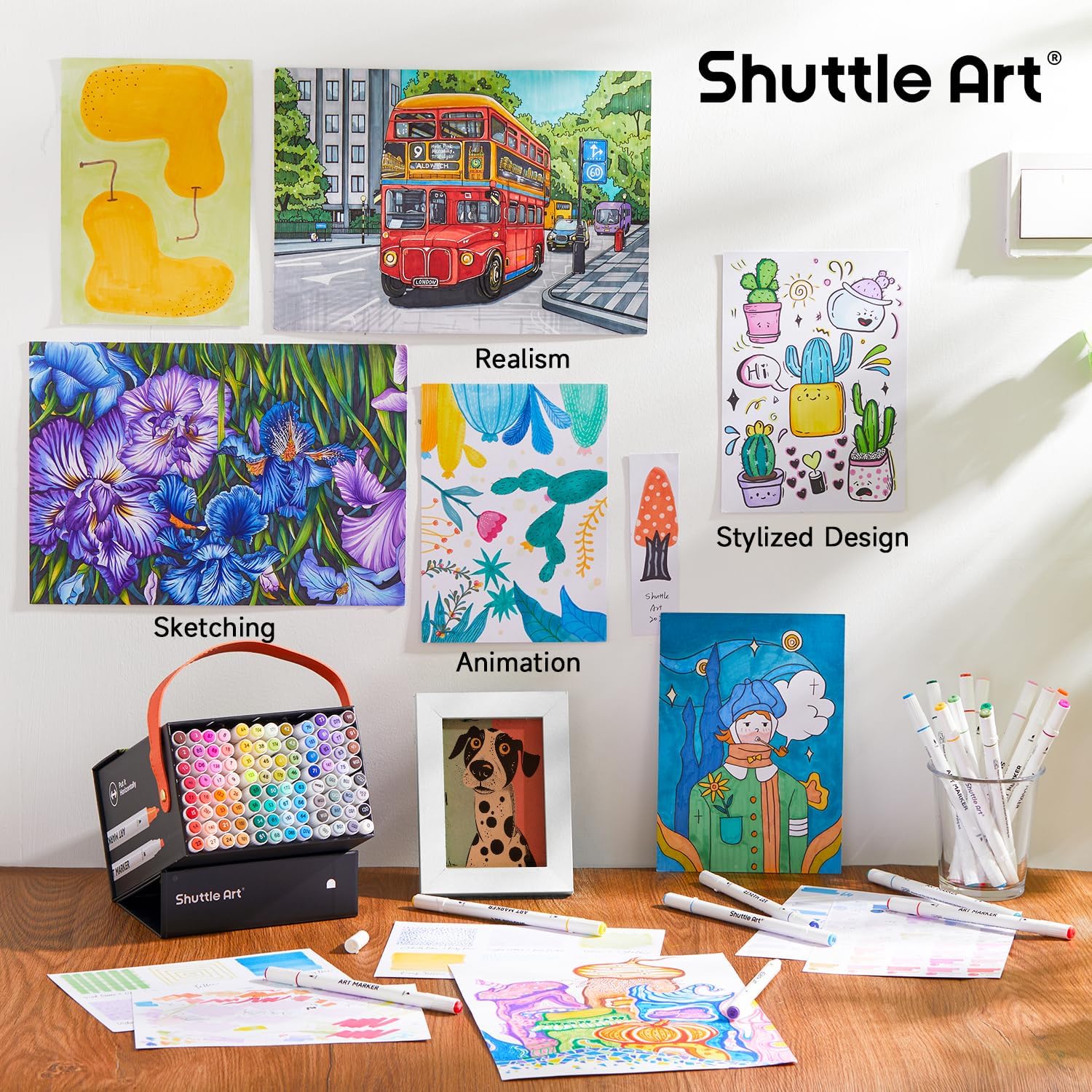 Shuttle Art 101 Colors Alcohol Markers