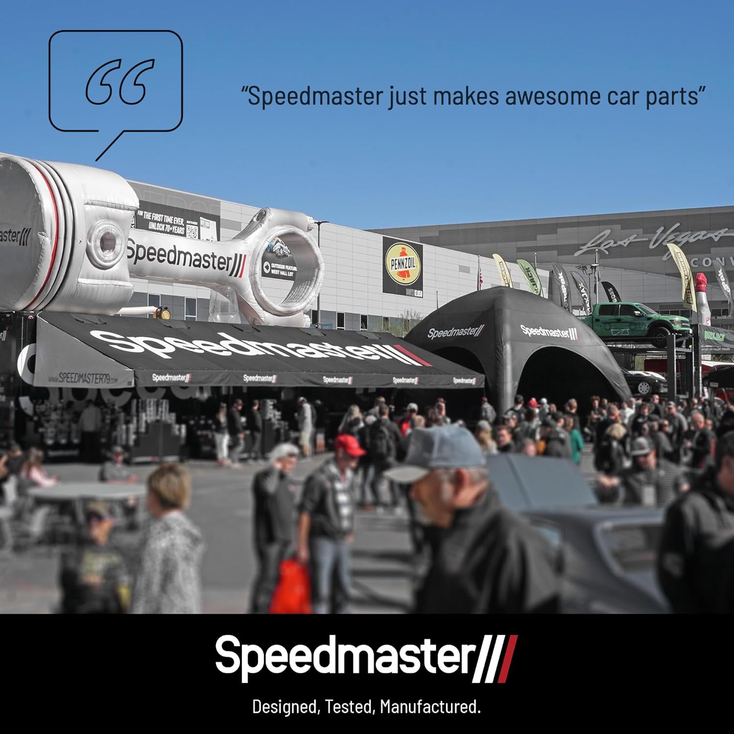 Speedmaster PCE314.1031.01 Compatible with Ford SB 289 302 Windsor Aluminum Plain Valve Cover - Tall w/o Hole