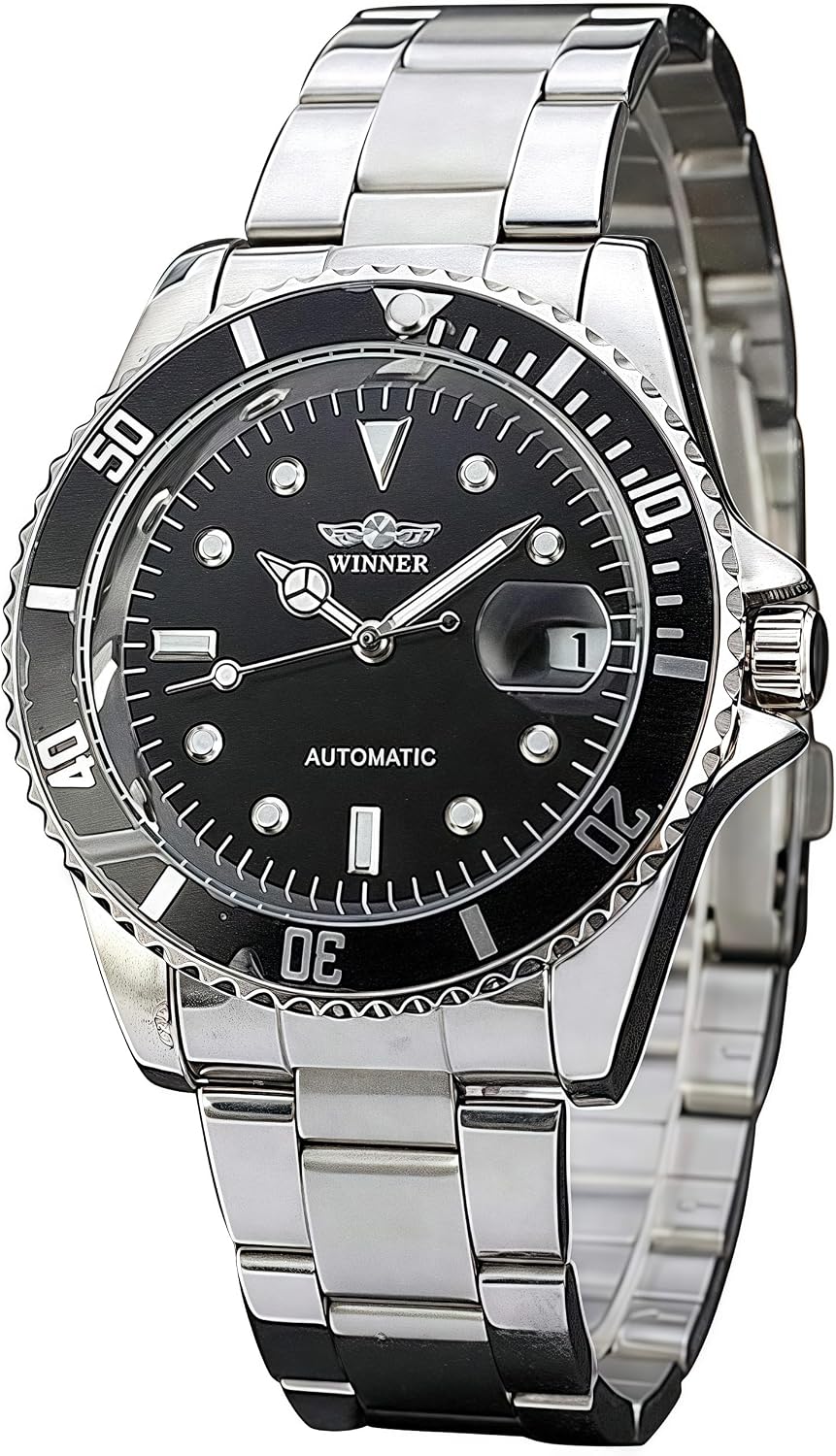 MASTOP Mens Automatic Mechanical Watches Stainless Steel Waterproof Luxury Watch for Men Reloj Automático para Hombre