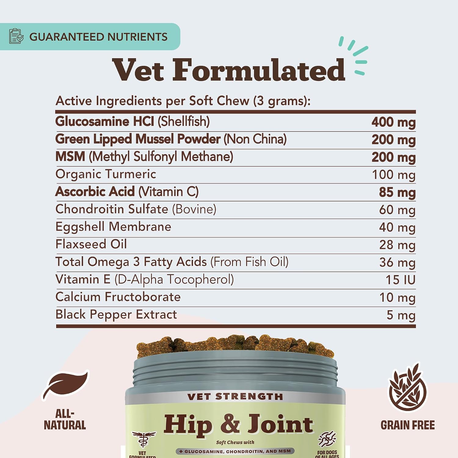 Natural Dog Company Liquid Glucosamine Hip & Joint Oil for Dogs, 16 oz, Extra Strength Cartilage & Joint Support, Helps Mobility and Eases Occasional Stiffness, Dog Vitamins & Supplements