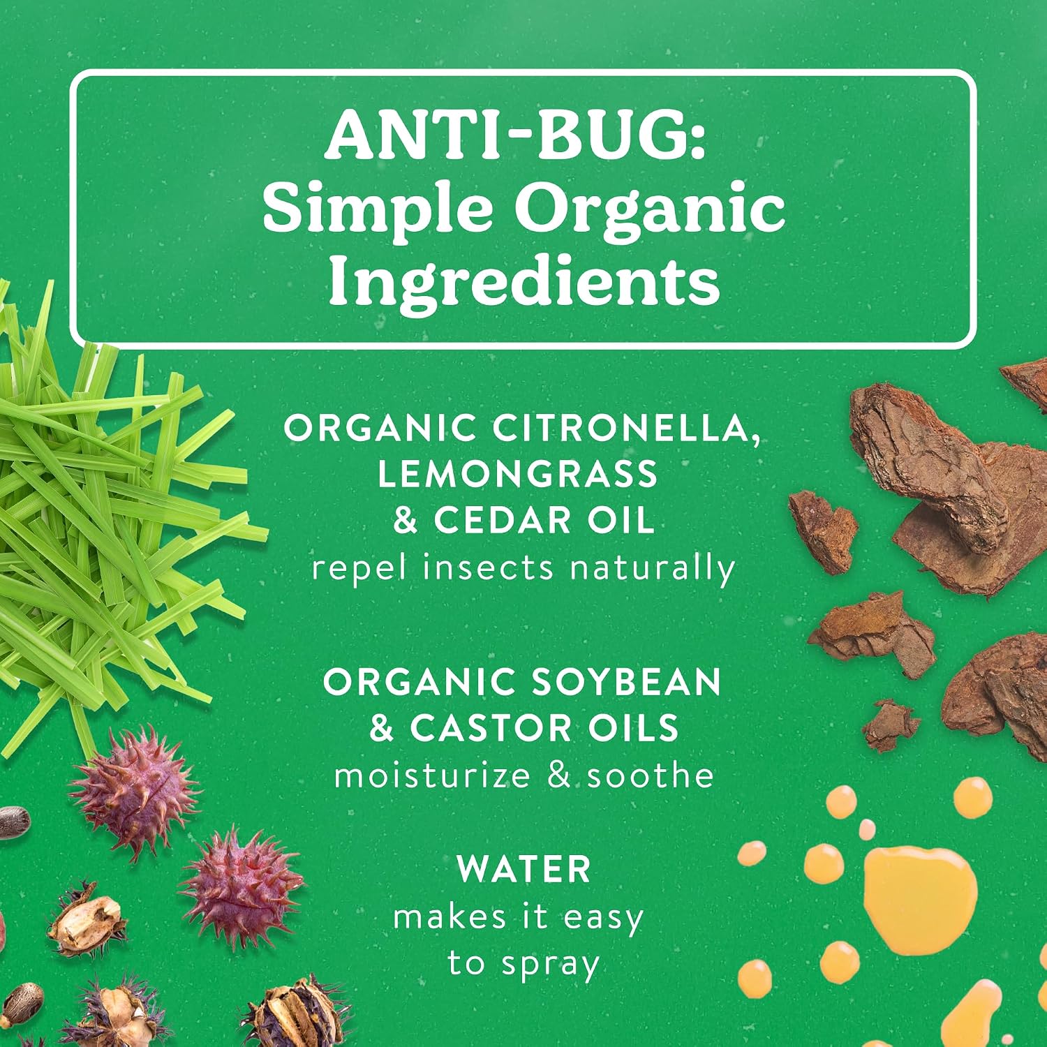 Badger Bug Spray, 3-Hour DEET-Free Mosquito Repellent, Family Friendly, Citronella & Organic Essential Oils, Natural & Vegan Insect Repellent Spray, 4 fl oz Aluminum Bottle