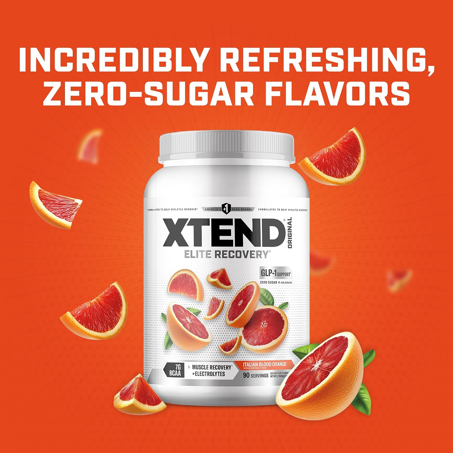 Xtend Original BCAA Powder, 7g BCAAs and 2.5g L-Glutamine for Muscle Recovery Hydration and Lean Muscle, Sugar Free Intra and Post Workout Drink with Electrolytes, Watermelon Explosion, 30 Servings