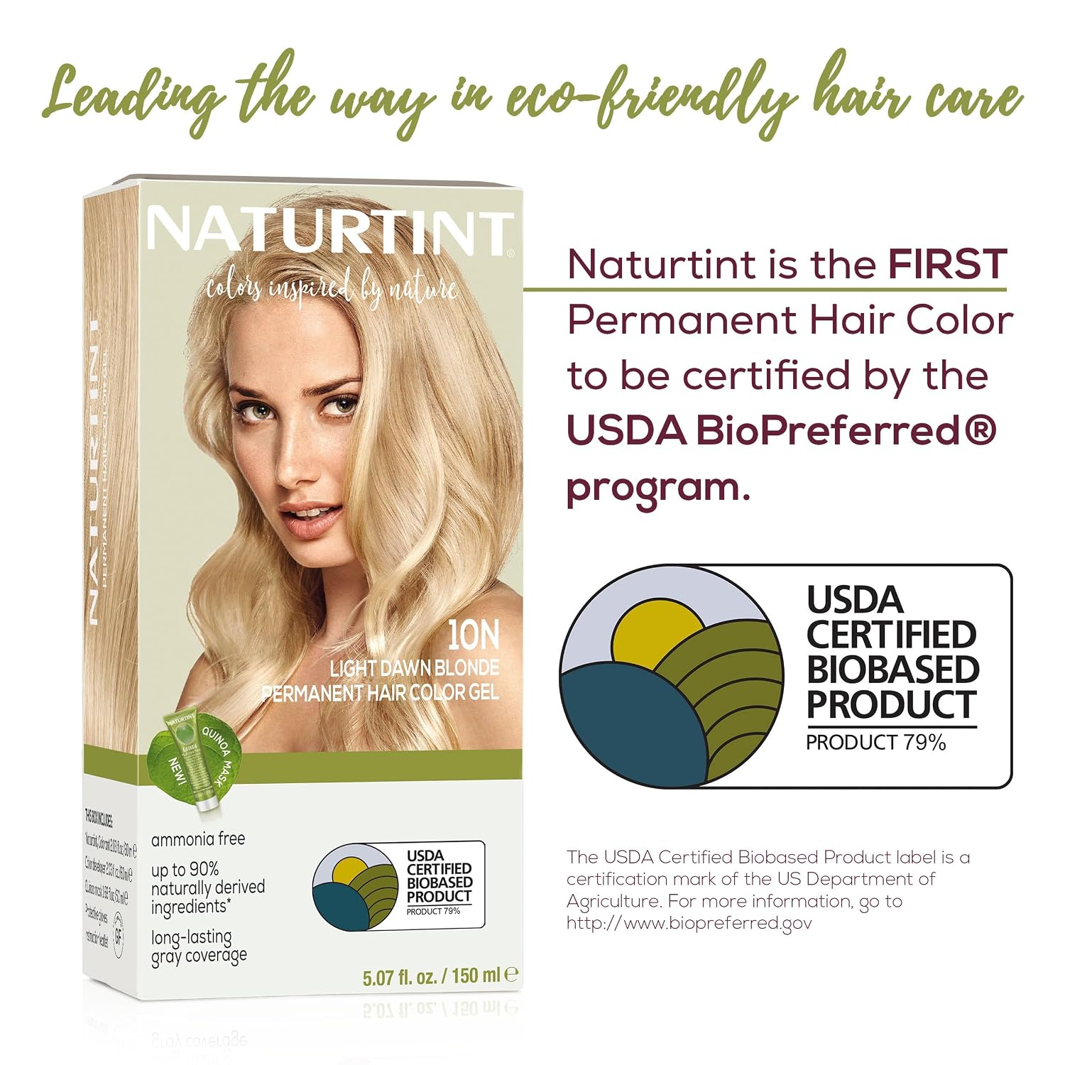 Naturtint 9N Honey Blonde Permanent Hair Color (Pack of 1), Ammonia Free, Vegan, Cruelty Free, up to 100% Gray Coverage, Long Lasting Results (Packaging may vary)