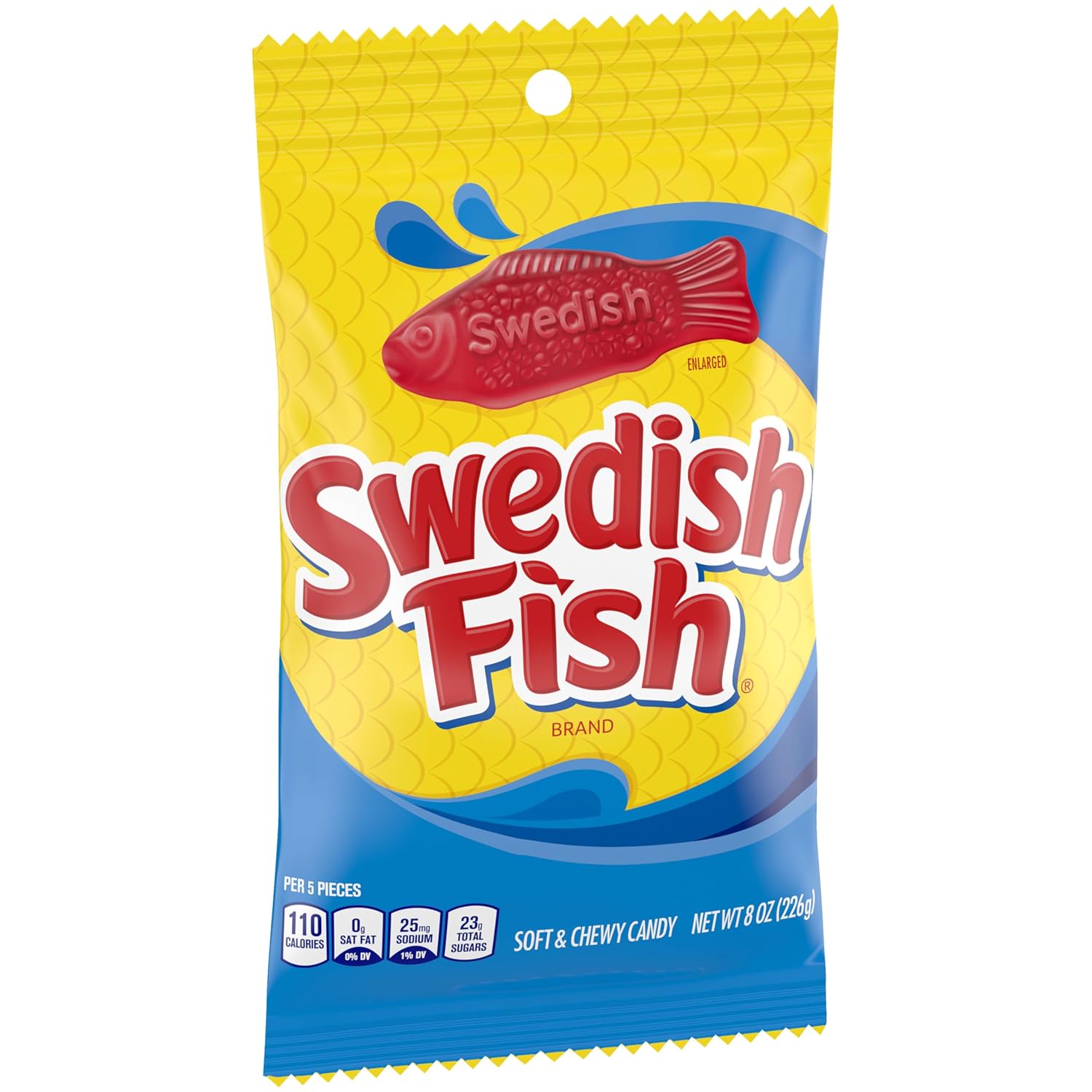 SWEDISH FISH Soft & Chewy Gummy Candy, Bulk Candy, 5 lb