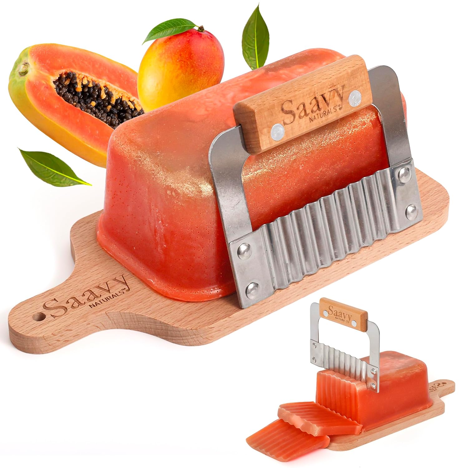 Saavy Naturals Hydrating & Purifying Mini Soap – Plant-Based, Nourishing & Moisturizing Bar Soap Gift Set for Men & Women – Mini Square Shaped Artisan Bar Soaps, 10 pack