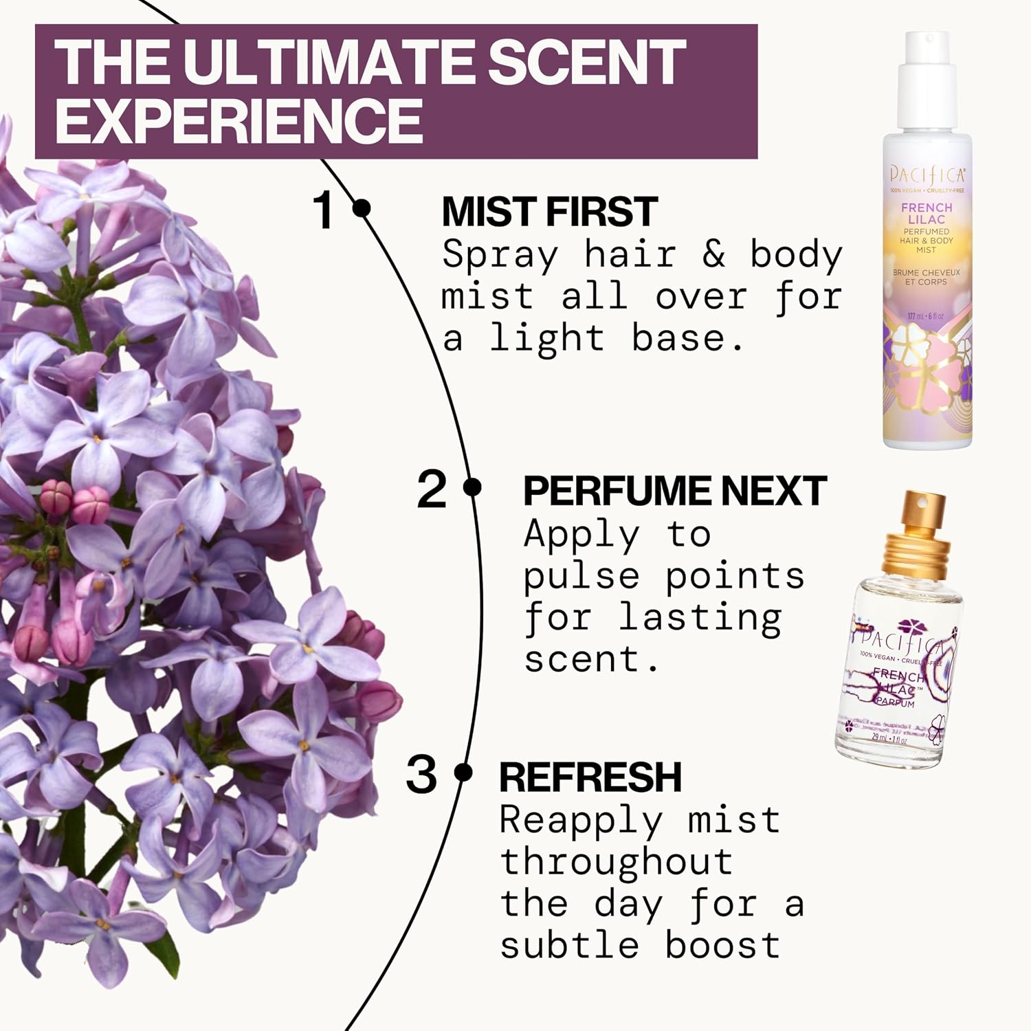 Pacifica Island Vanilla Hair Mist Perfume and Full Body Spray for Women - Fragrance Spray for A Mood-Lifting Experience, Paraben-Free, Clean Beauty No Alcohol, Vegan & Cruelty-Free, 6 oz oz