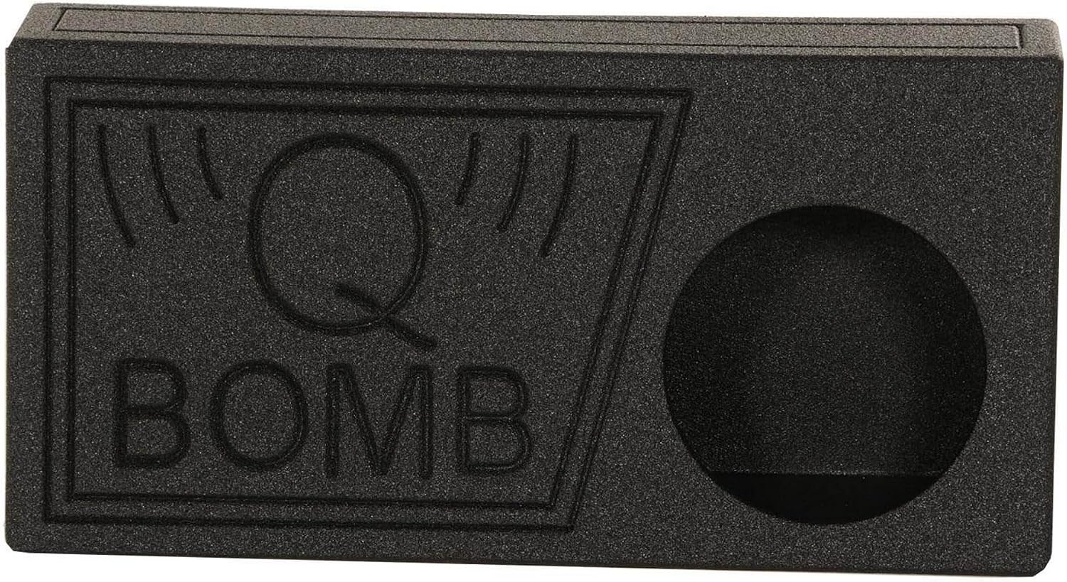 Q Power QBomb Single 12 Inch Vented Subwoofer Sub Box with Black Bedliner Spray
