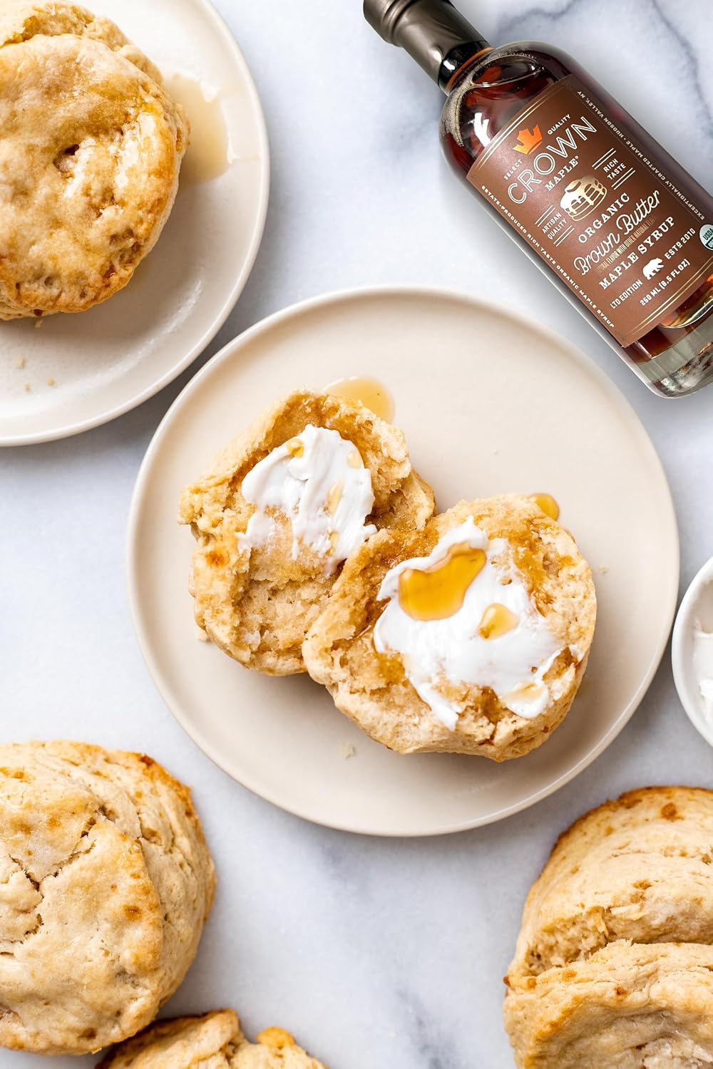 Crown Maple Organic Madagascar Vanilla Maple Syrup, Real Vanilla Bean, Pancakes, Baking, Cocktails & Brunch, 12.7 Fl Oz