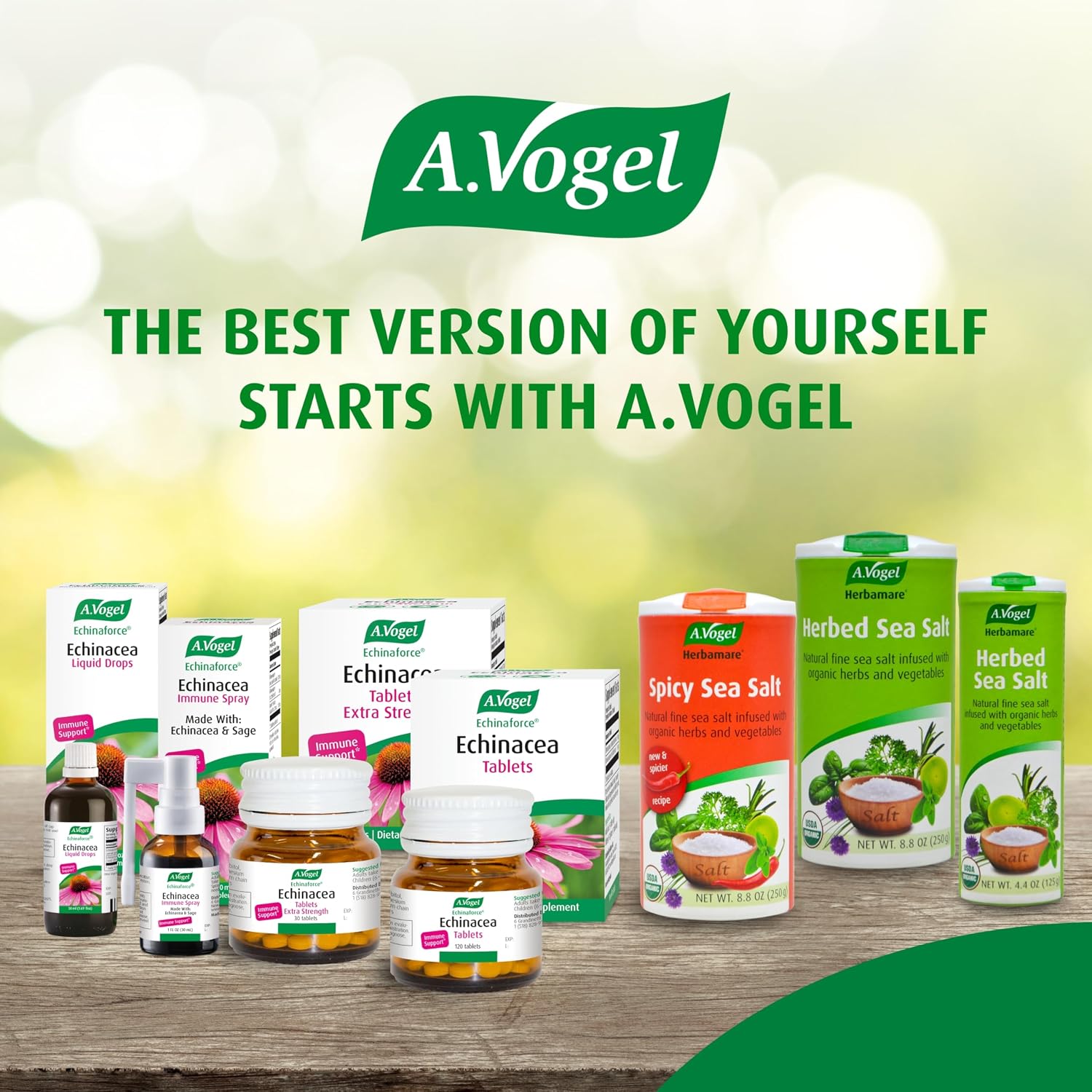 A. Vogel Herbamare Organic Seasoning Salt 8.8Oz. 6 Per Case | 33% Less Sodium - Infused with 12 Herbs & Vegetables - No Artificial Flavors or Preservatives - Keto & Paleo Friendly