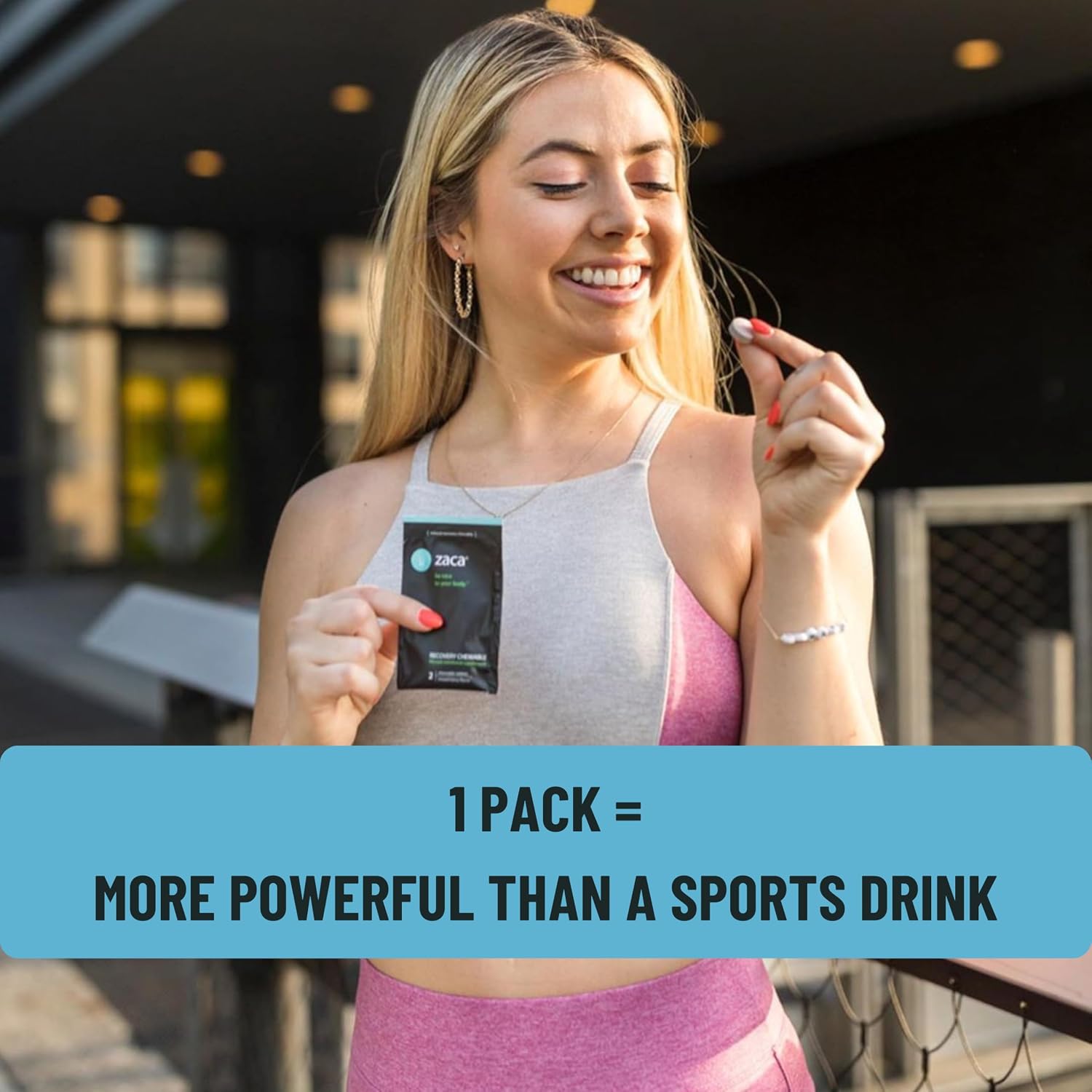 Zaca Recovery Chewable Supplement | Hydrate + Revive | 6 Packs = 12 Tablets | Party, Travel, Exercise & Altitude | Sugar Free, Gluten Free, Artificial Ingredients Free