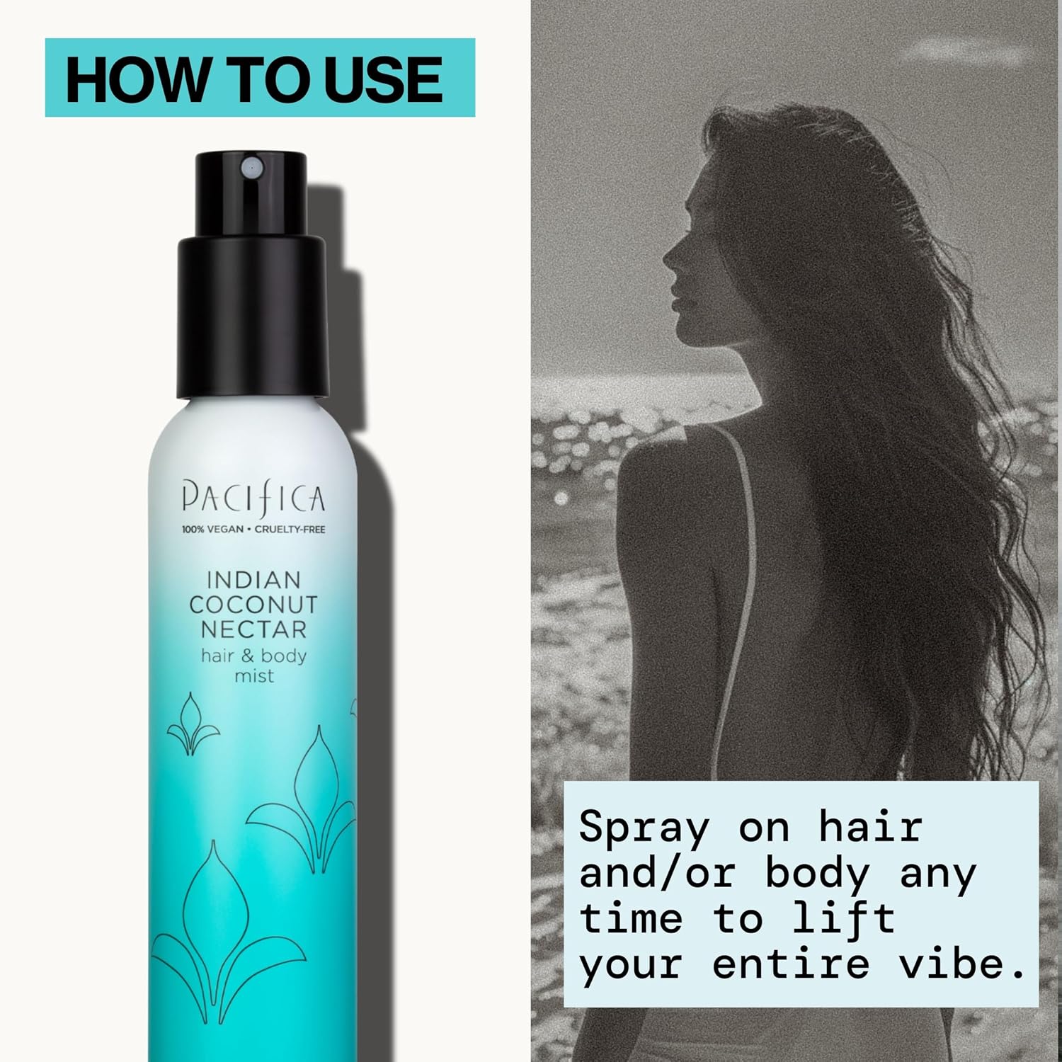 Pacifica Island Vanilla Hair Mist Perfume and Full Body Spray for Women - Fragrance Spray for A Mood-Lifting Experience, Paraben-Free, Clean Beauty No Alcohol, Vegan & Cruelty-Free, 6 oz oz