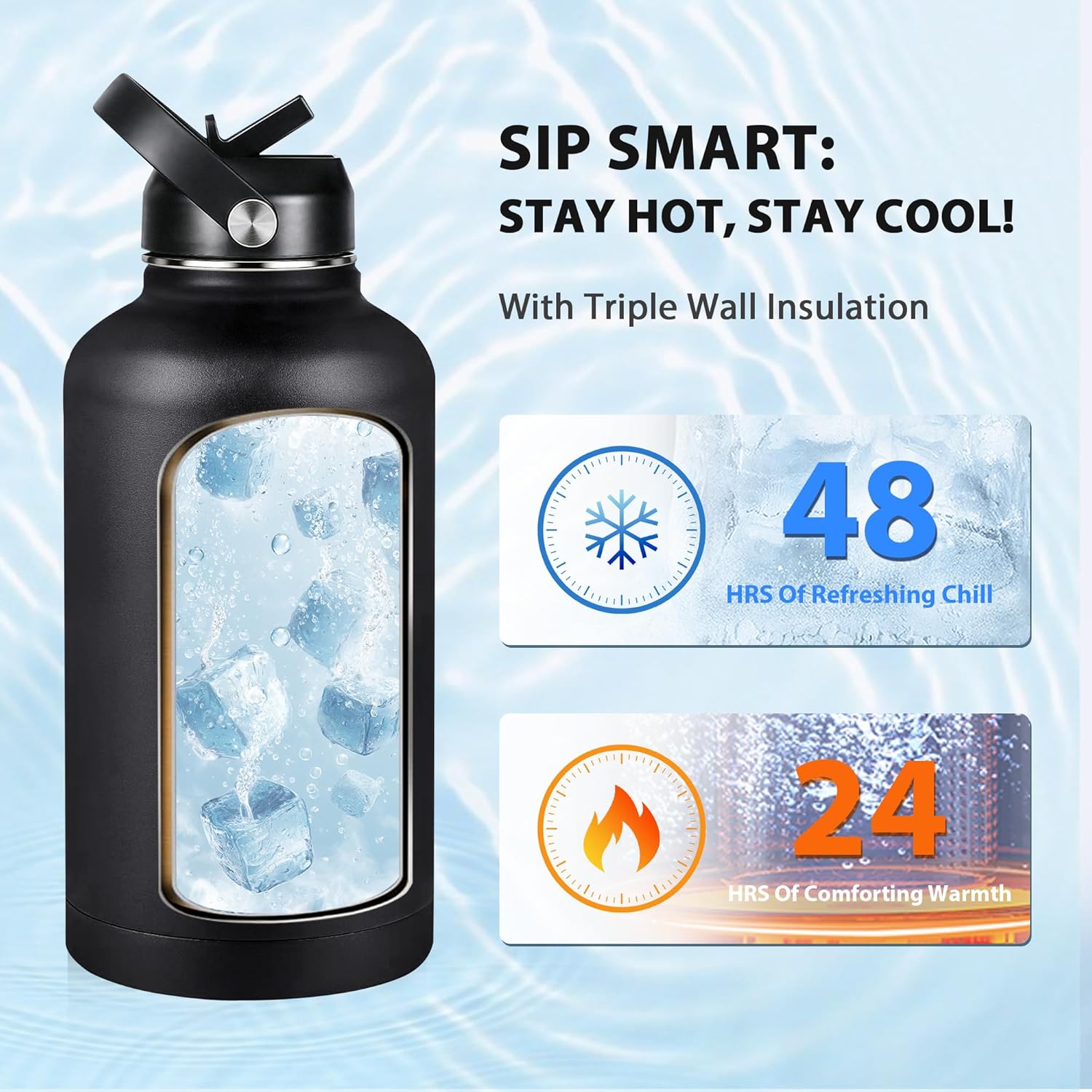 SENDESTAR Insulated Water Bottle 24 oz