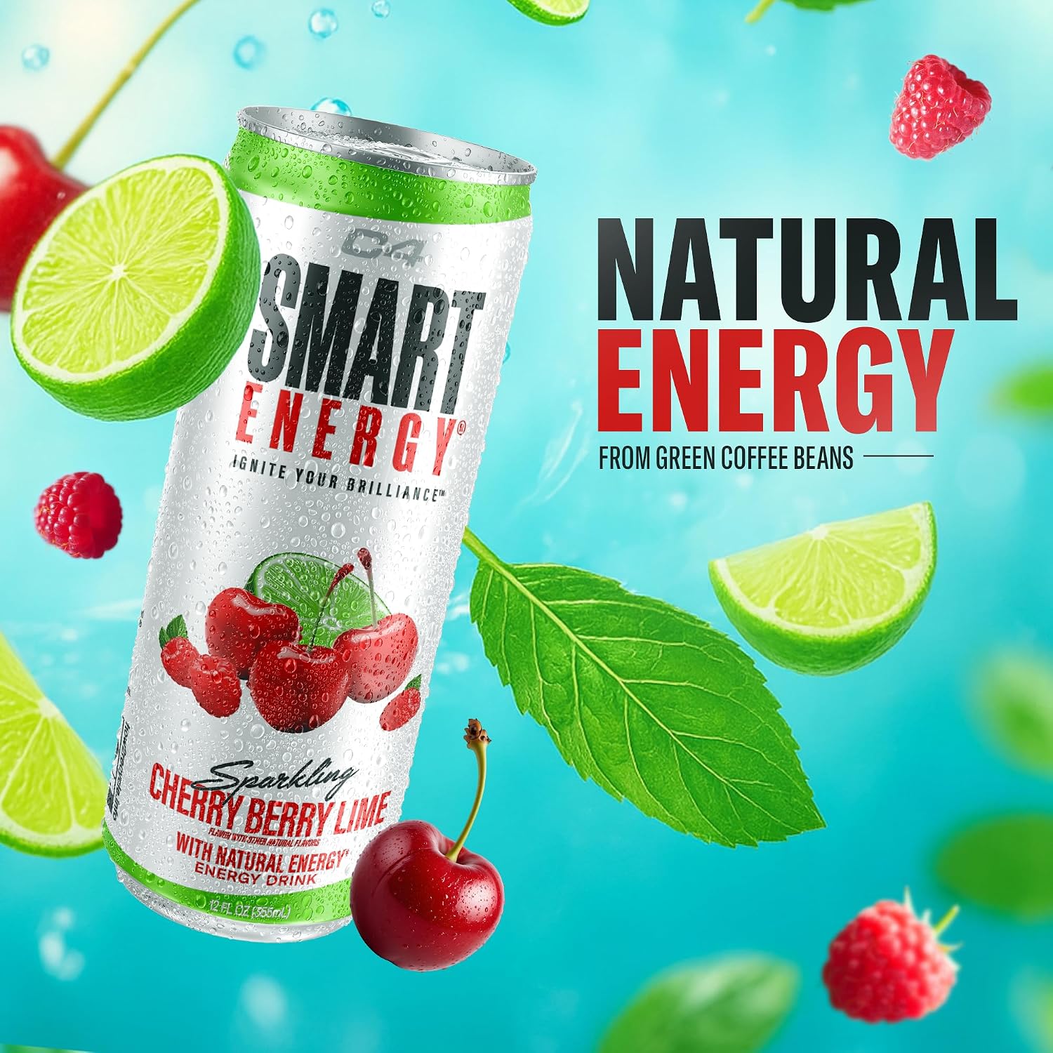 C4 Smart Energy Drink, 200mg Caffeine, 12 Fl Oz 12pk