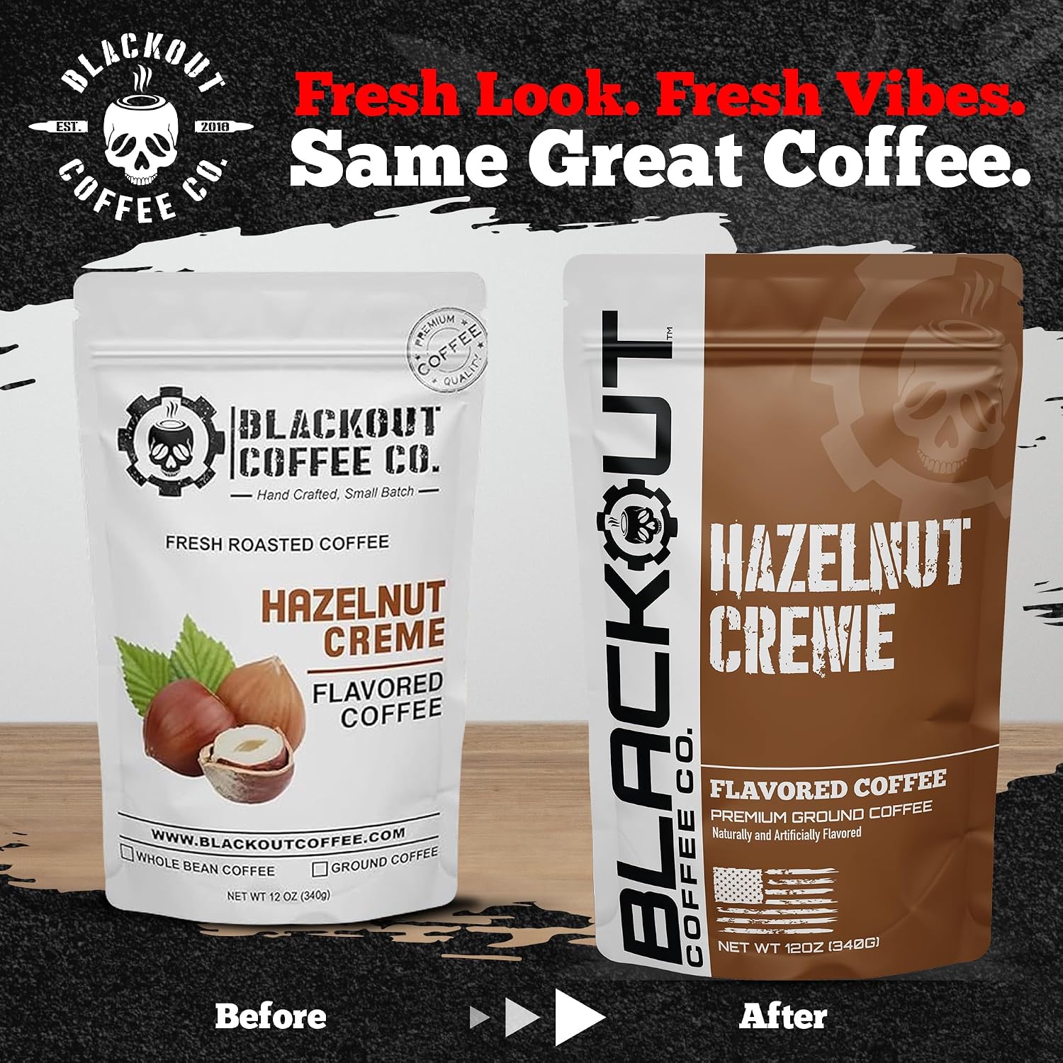 Blackout Coffee Blueberry Crumble Ground Coffee, Medium Roast, 12 oz