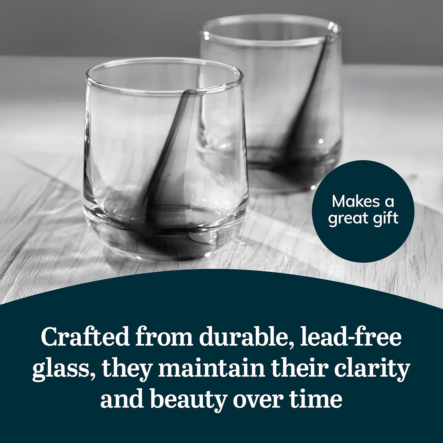 Libbey Blue Ribbon Rock Glasses Set, Artisan-Inspired Four-Dimple Shaped Glass Cups, Dishwasher Safe Whiskey Glasses Set of 8 for Dinners, Parties