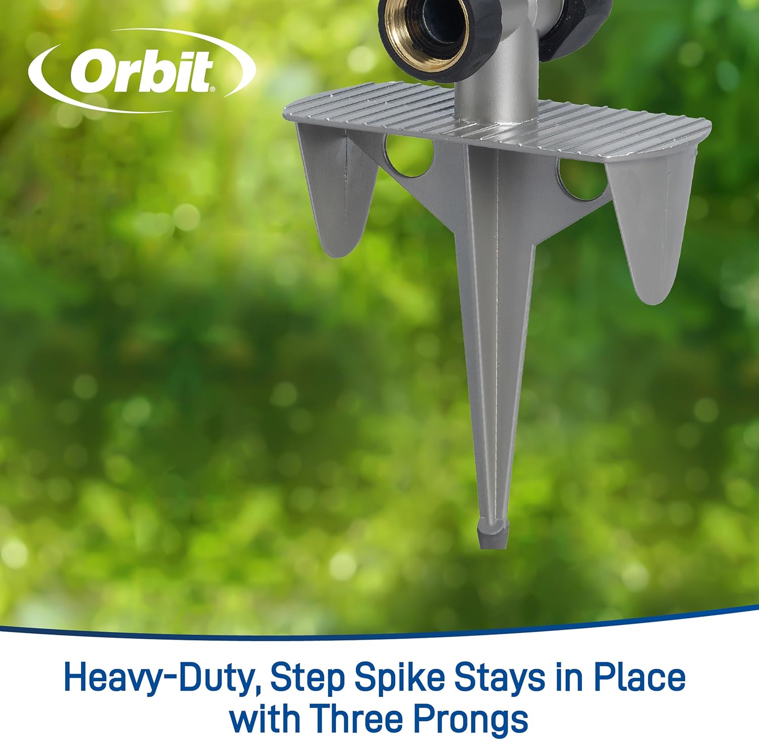 Orbit Lawn Sprinkler 56946 | Heavy‑Duty Brass Impact Head | Adjustable 360° Coverage | Up to 90 ft Diameter | Zinc Spike Base | Durable Outdoor Watering