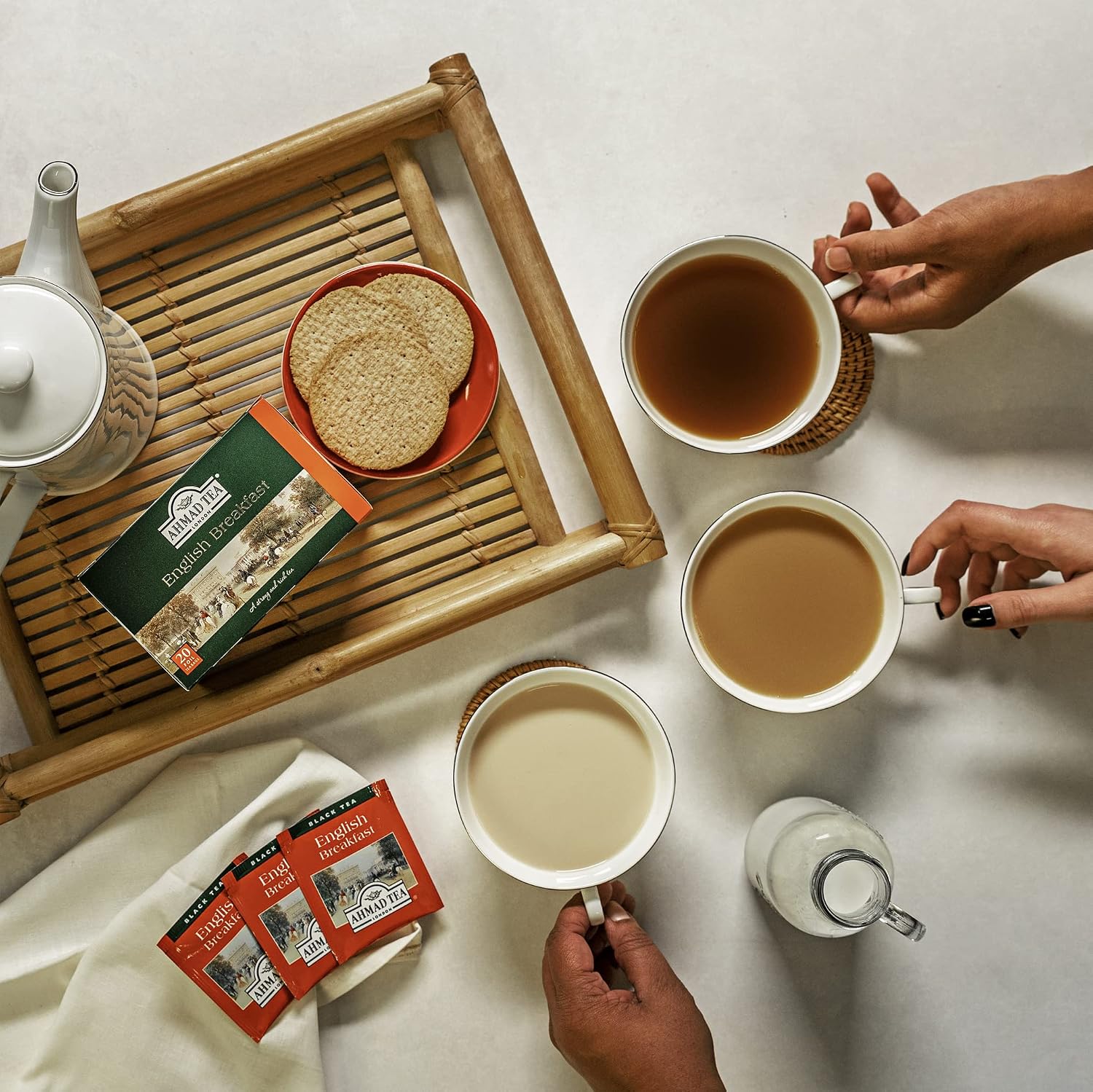 Ahmad Tea Green Tea, Green Tea Teabags 100 ct - Caffeinated & Sugar-Free