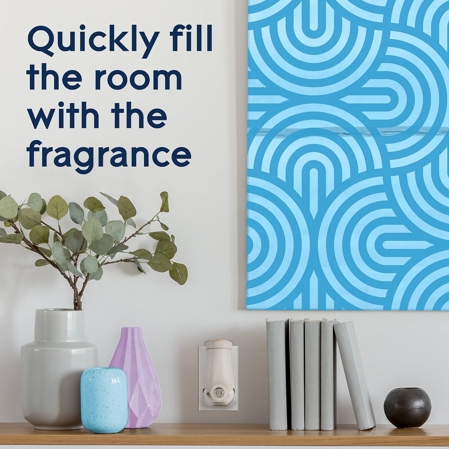 Glade PlugIns Refills Air Freshener, Scented and Essential Oils for Home and Bathroom, Stay Cool Watermelon, 3.35 Fl Oz, 5 Count