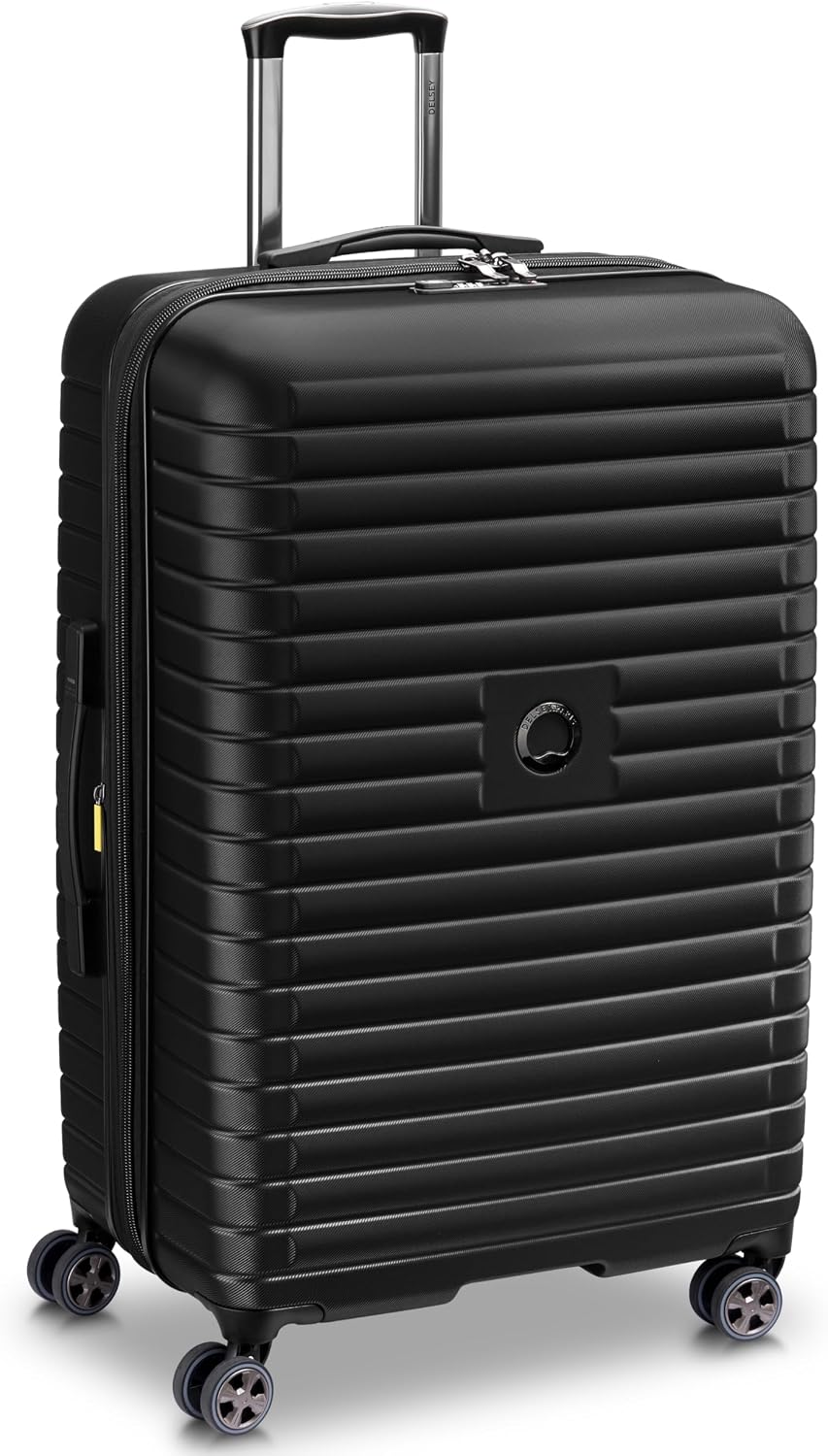 DELSEY PARIS Cruise 3.0, 20 Inch Carry-On Hardside Luggage, Deep Sea Navy | Expandable Suitcase, Lightweight 100% Polycarbonate Shell, Dual-Density Spinner Wheels, USB Port, TSA Lock