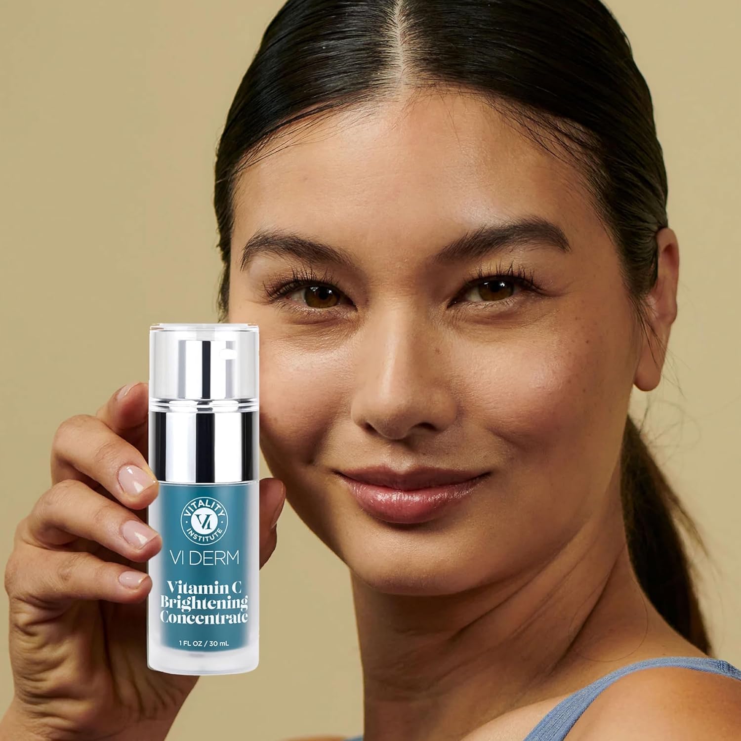 VI Derm Vitamin C Brightening Concentrate – Age-Defying Face Formula with 10% THD Ascorbate, Support for Dark Spots, Uneven Skin Tone