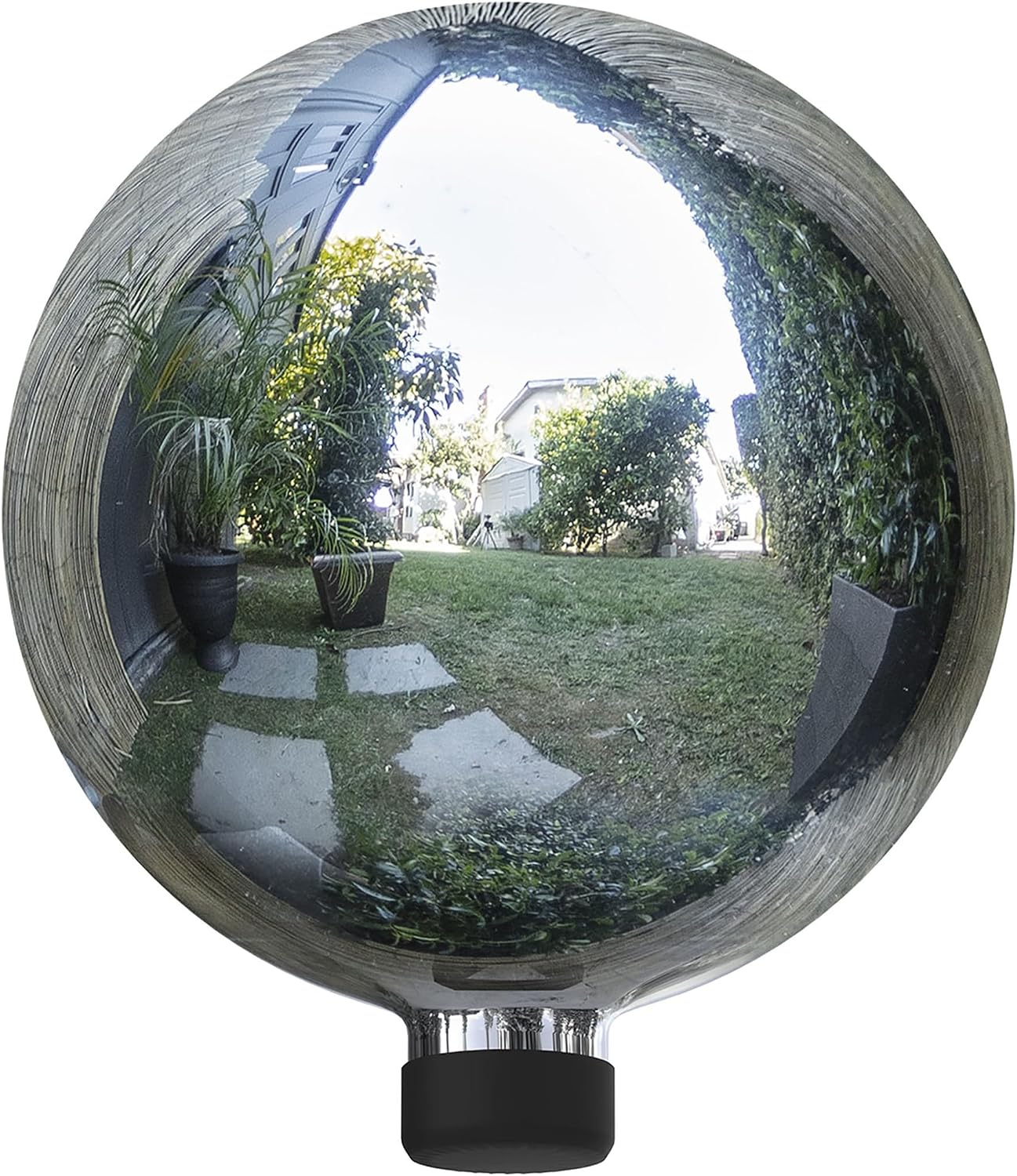 Alpine Corporation | 10" Indoor/Outdoor Glass Gazing Globe — Festive Garden & Yard Décor Accent — Blue