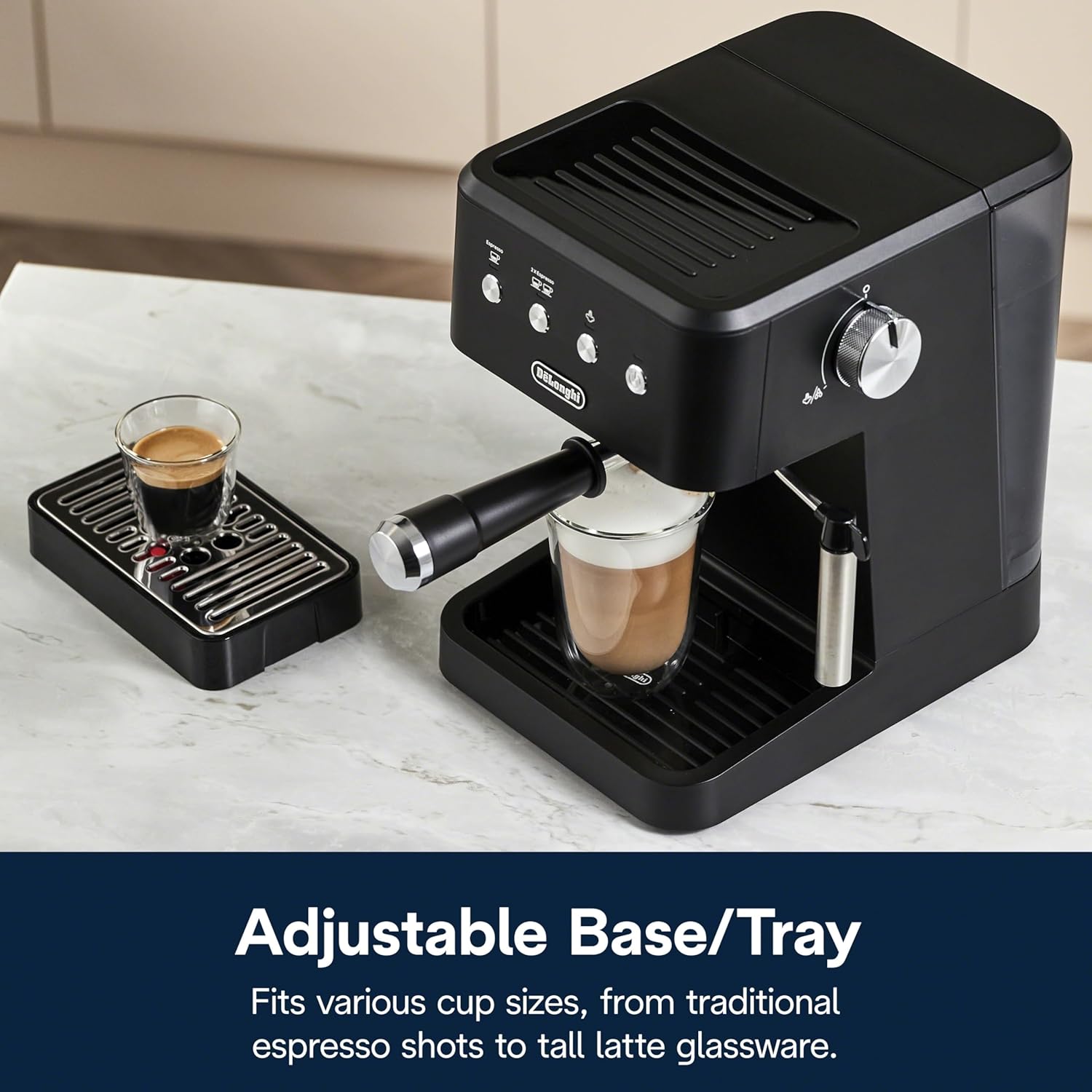 De'Longhi Stilosa Compact Manual Espresso Machine, Manual Milk Frother