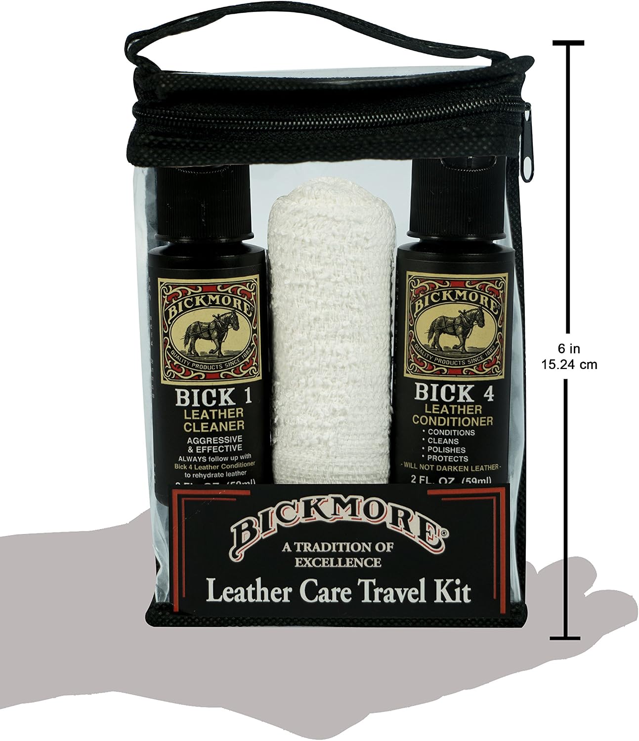 Bickmore Leather Shoe & Boot Travel Care Kit- Repairs, Polishes and Shines Leather Goods On The Run