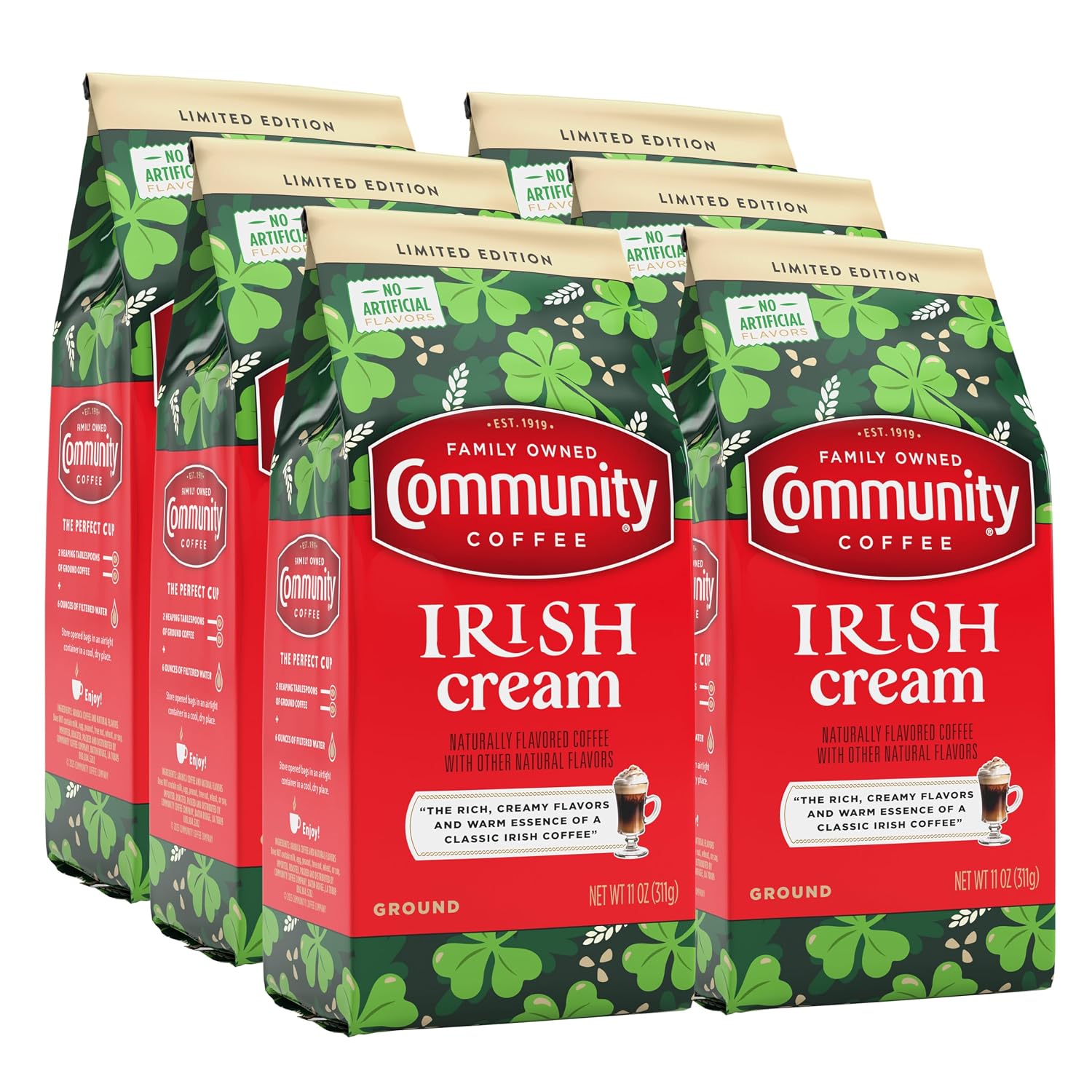Community Coffee Caramel Cookie Butter Flavored 12 Ounces, Medium Roast Ground Coffee, 12 Ounce Bag (Pack of 1)