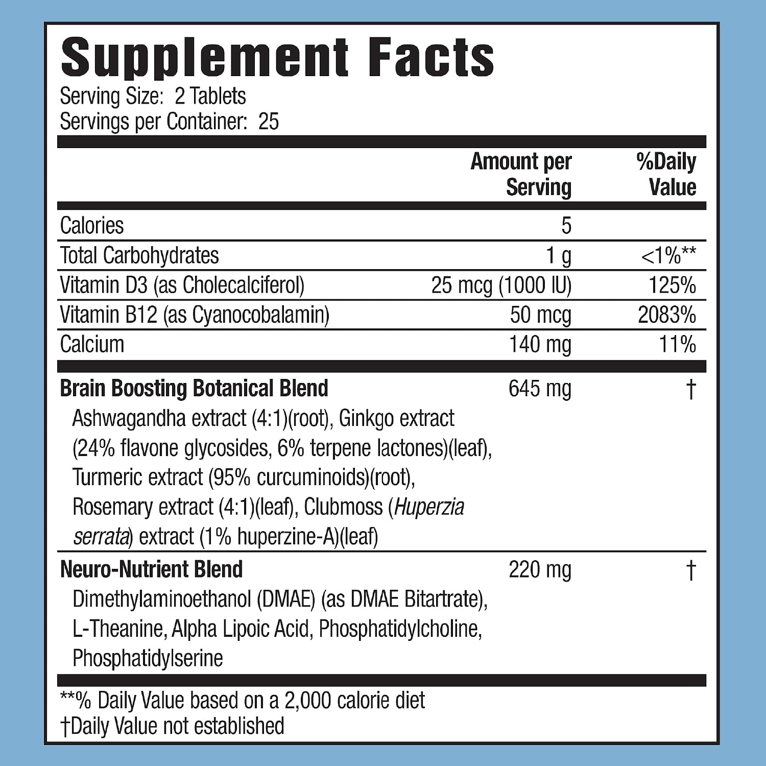 Applied Nutrition Healthy Brain All-Day Focus Cognitive Support (2 Pack)