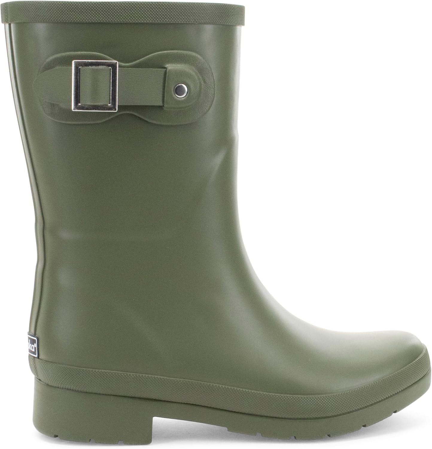 Chooka Women's Waterproof Mid-Height Faux Fur Lined Pull-On Rain Boot