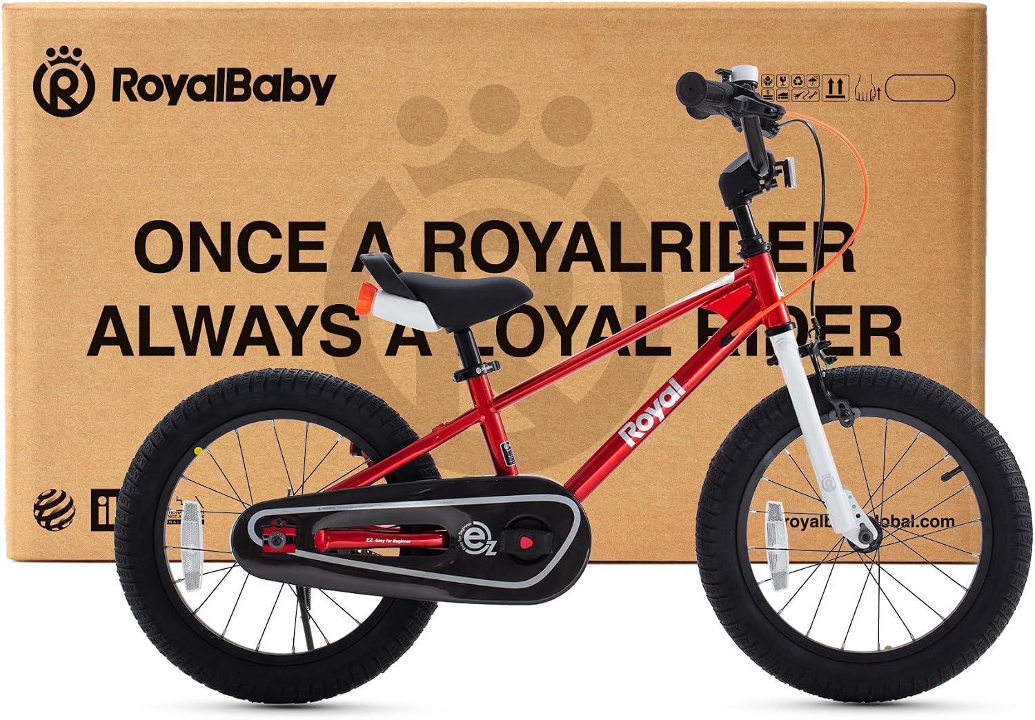 RoyalBaby EZ Kids Bike 12 14 16 18 20 Inch Balance Pedal 2-in-1 Training Bicycle Boys Girls Ages 3 to 12 Years Easy Learn for Beginners
