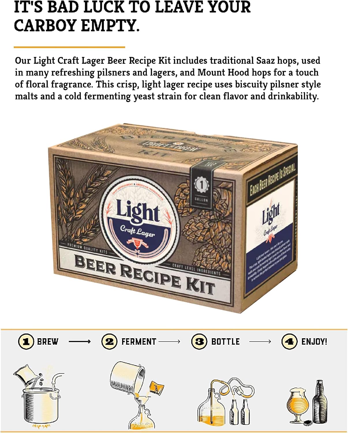 Craft A Brew Recipe Kit - Oktoberfest Ale Refill - 1 Gallon - Ingredients for Home Brewing Beer