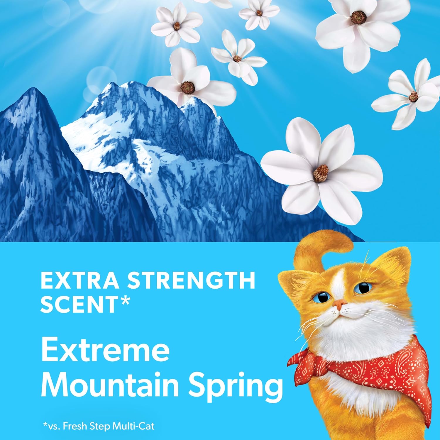 Fresh Step Extreme Clump Multi Cat Clumping Cat Litter, 14 lb. | Forms Tight Clumps, Easy To Scoop, Scented, Ammonia Block Technology, Low Dust, Compatible with Most Auto Litter Boxes