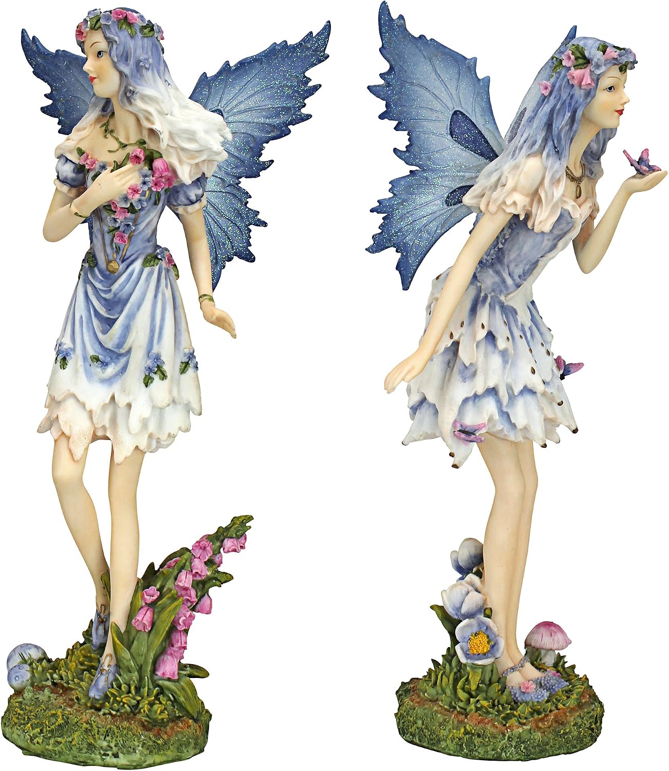 Design Toscano Fairy of Hopes and Dreams Garden Statue by Artist Cecelia 11"Wx11"Dx22"