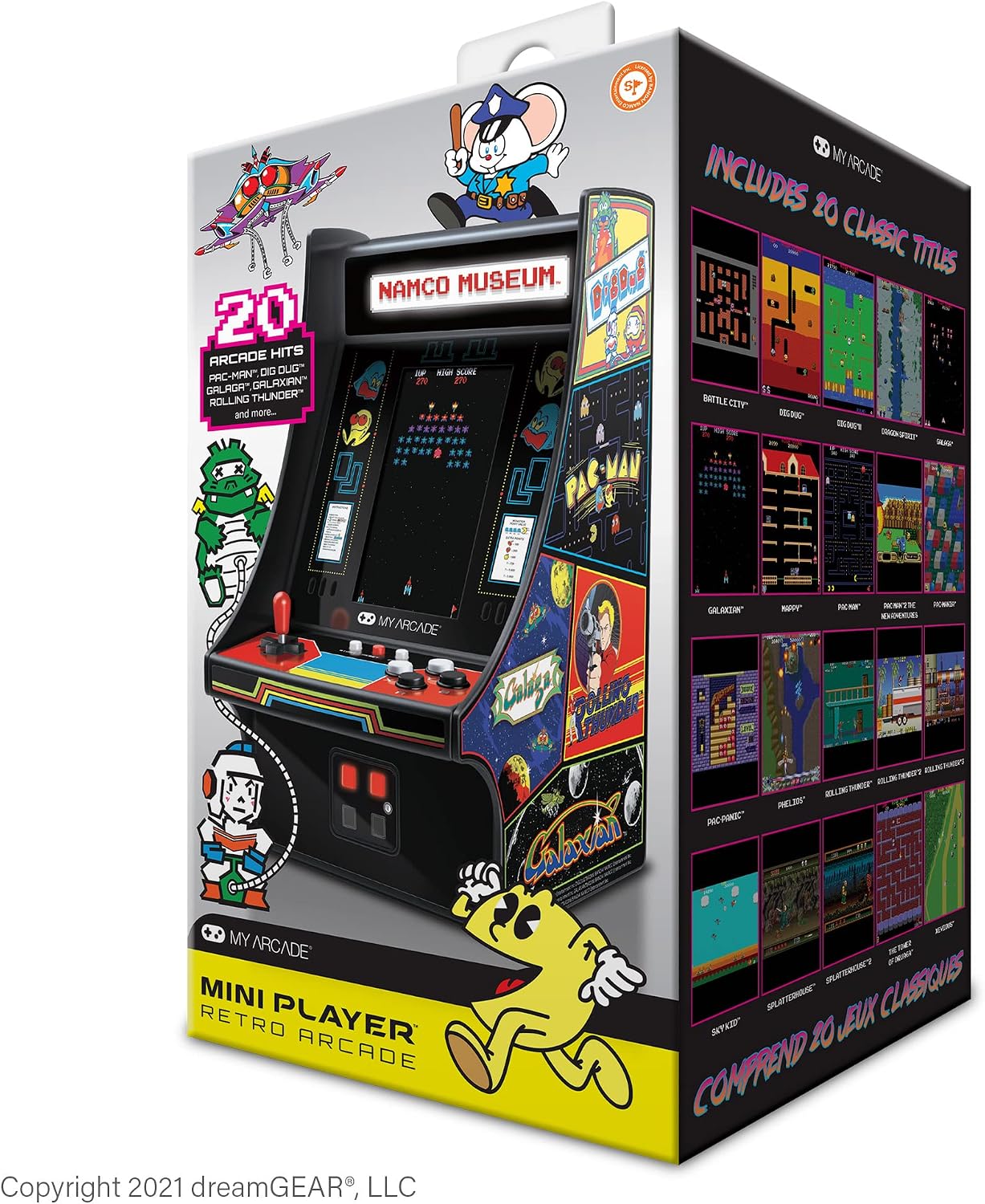 My Arcade Mini Player 10 Inch Arcade Machine Bandai Namco Museum