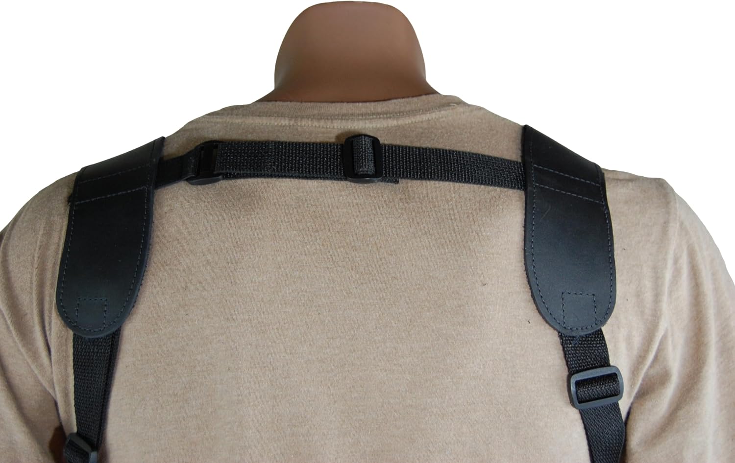 Barsony New Concealment Shoulder Holster w/Double Mag Pouch Compact 9mm 40 45