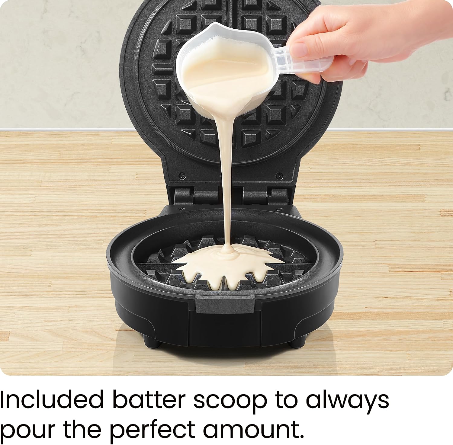 Chefman Rotating Belgian Waffle Maker, 180° Flip Iron w/ Non-Stick Plates, Adjustable Timer, Locking Lid, & Drip Plate, Space Saving Storage, Mess-Free Breakfast, Stainless Steel/Black