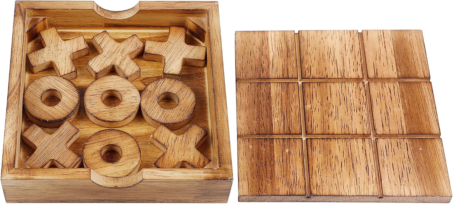 Glintoper Tic Tac Toe & 4 in a Row Tables Game Set