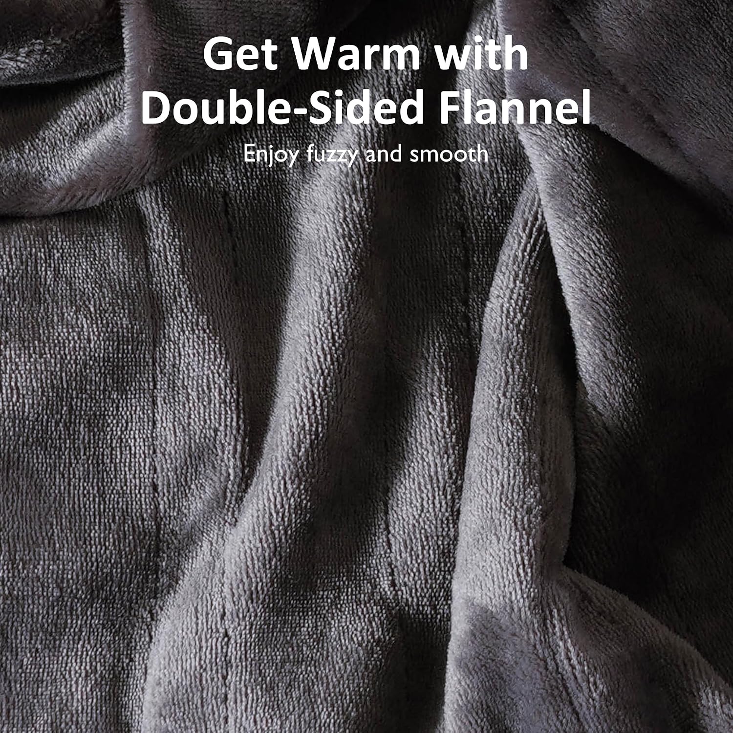 SUNVIVI Heated Blanket King Size, Heating Electric Throw Blanket Dual Control, 10 Heat Settings, 12 Hours Auto Off, Machine Washable, ETL Certified