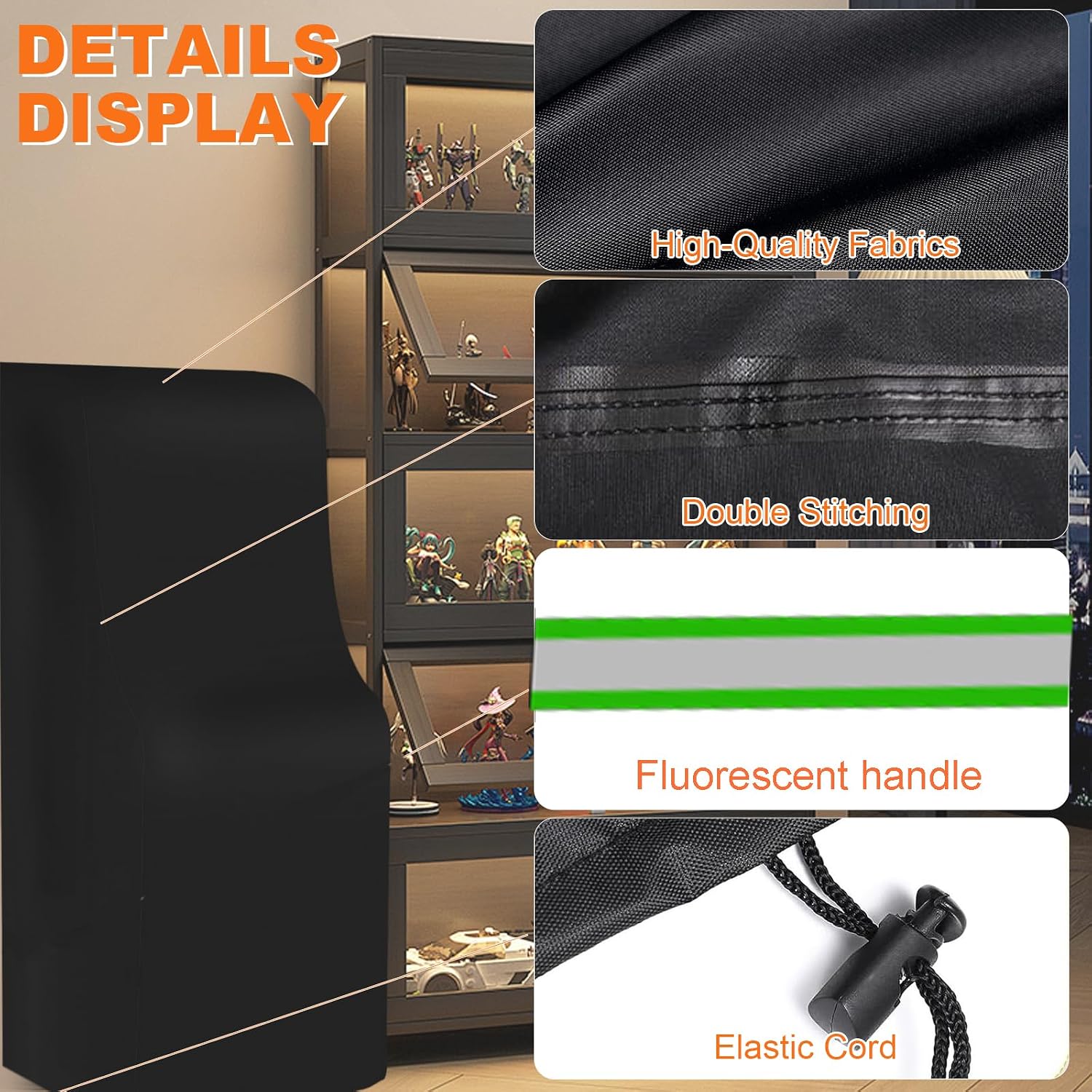 Arcade Table Cover, 600D Heavy-duty Waterproof Dust-Proof Covers for Indoors/Outdoors Arcade Game Machine Table, All Weather Protective, 31*22*66in