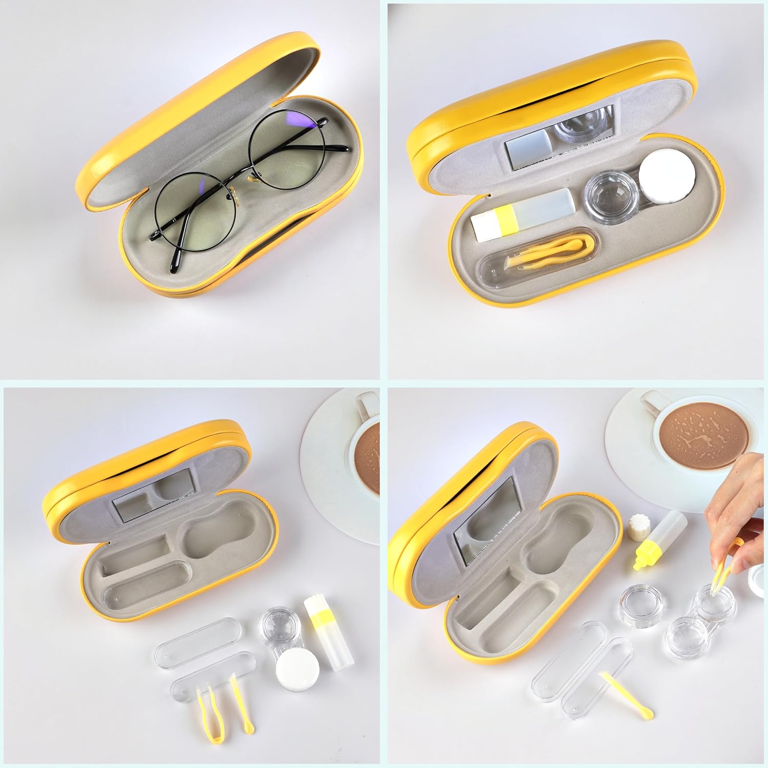 Lasiyanor Contact Lens Travel Kit with Cleaner Washer