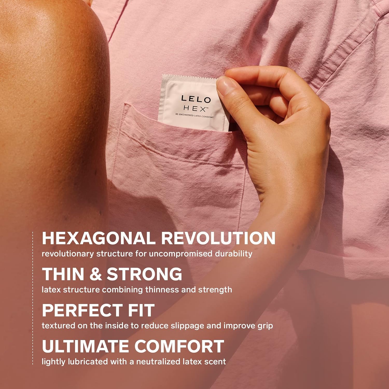 LELO HEX Original - Ultra Thin Condoms, Increased Strength, 12 Pack | This ultra thin condom offers increased strength without reducing sensation, for comfortable, reliable protection.