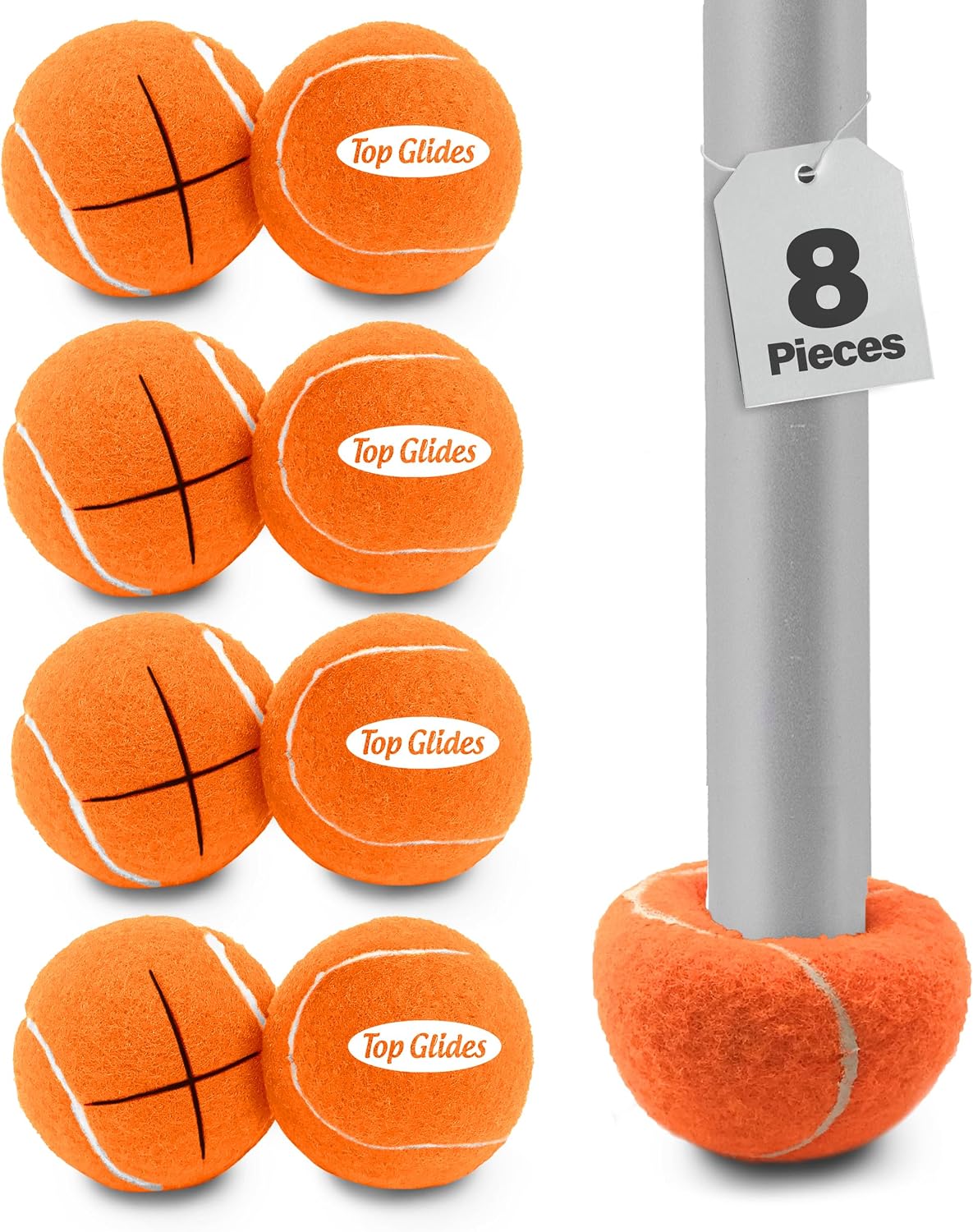 Top Glides Precut Walker Tennis Ball Glides