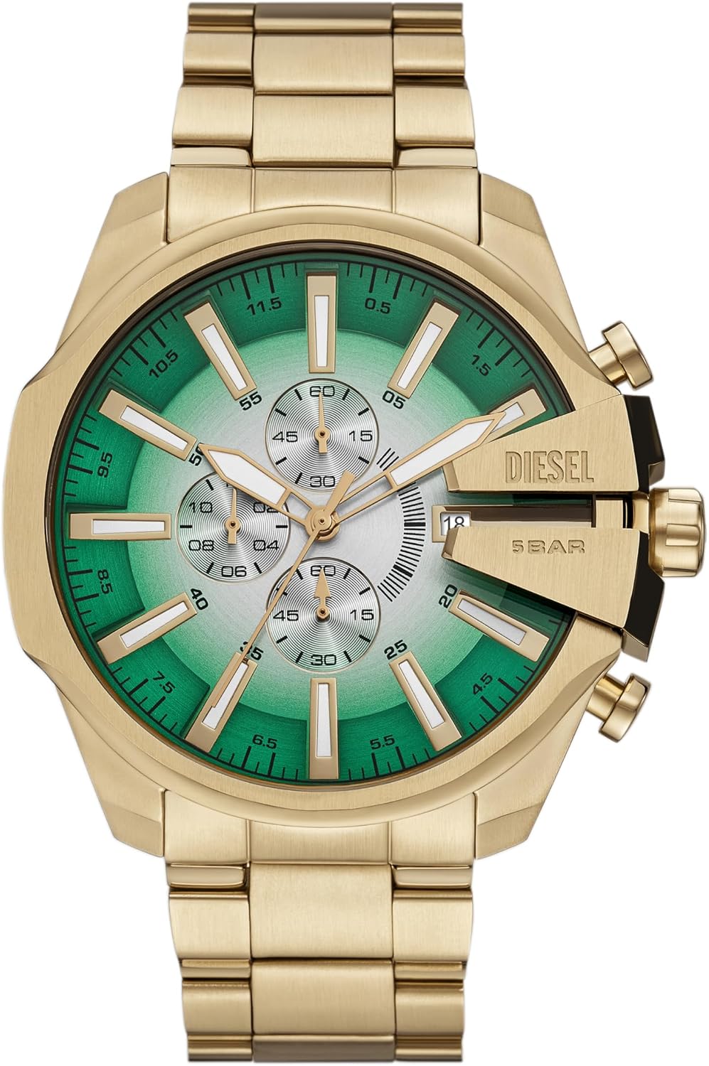 Diesel Mega Chief Watch for Men, Chronograph Men's Watch