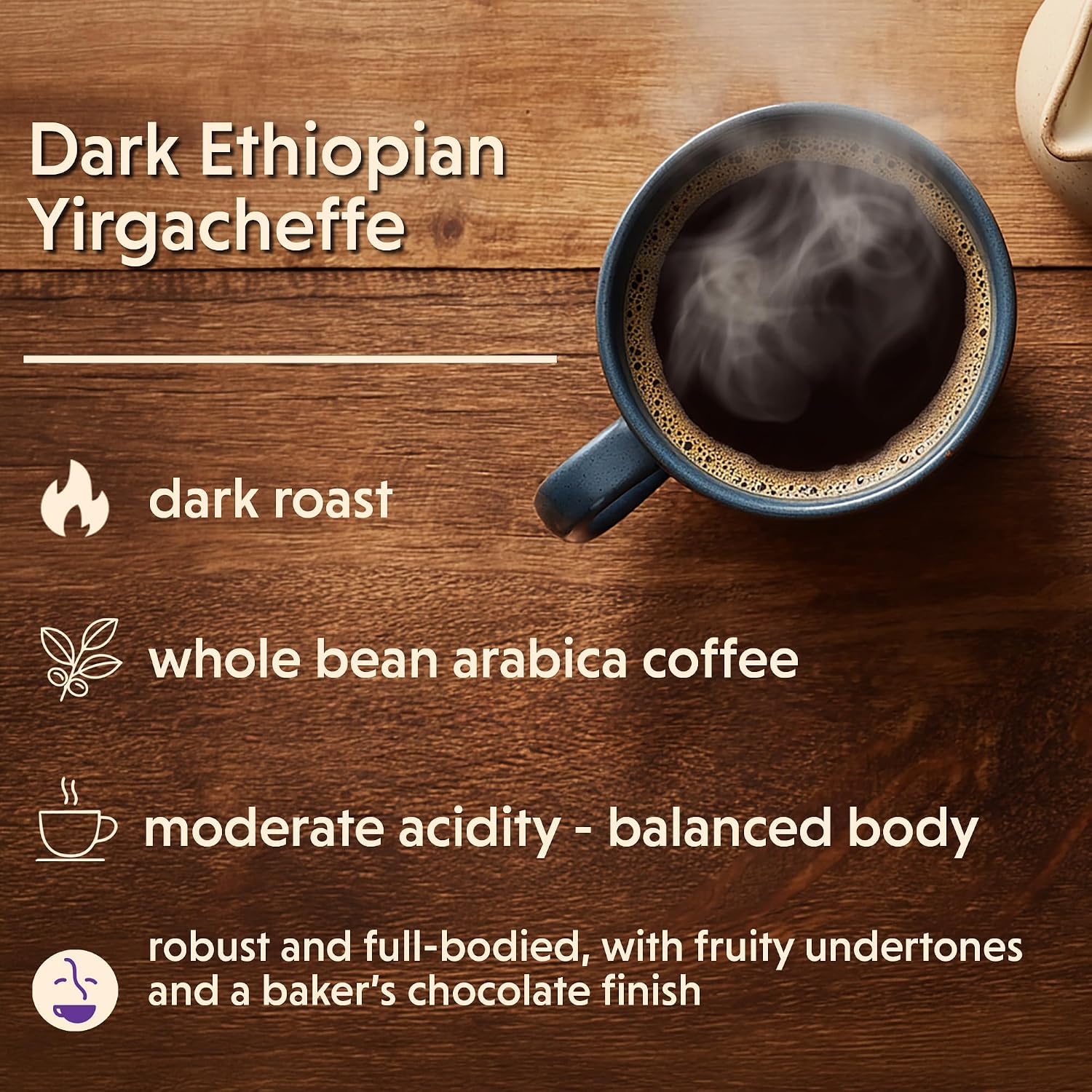 Coffee Bean Direct French Roast Papua New Guinea, Whole Bean, 5lb Bag | Dark Roast, Single Origin Arabica Coffee Beans