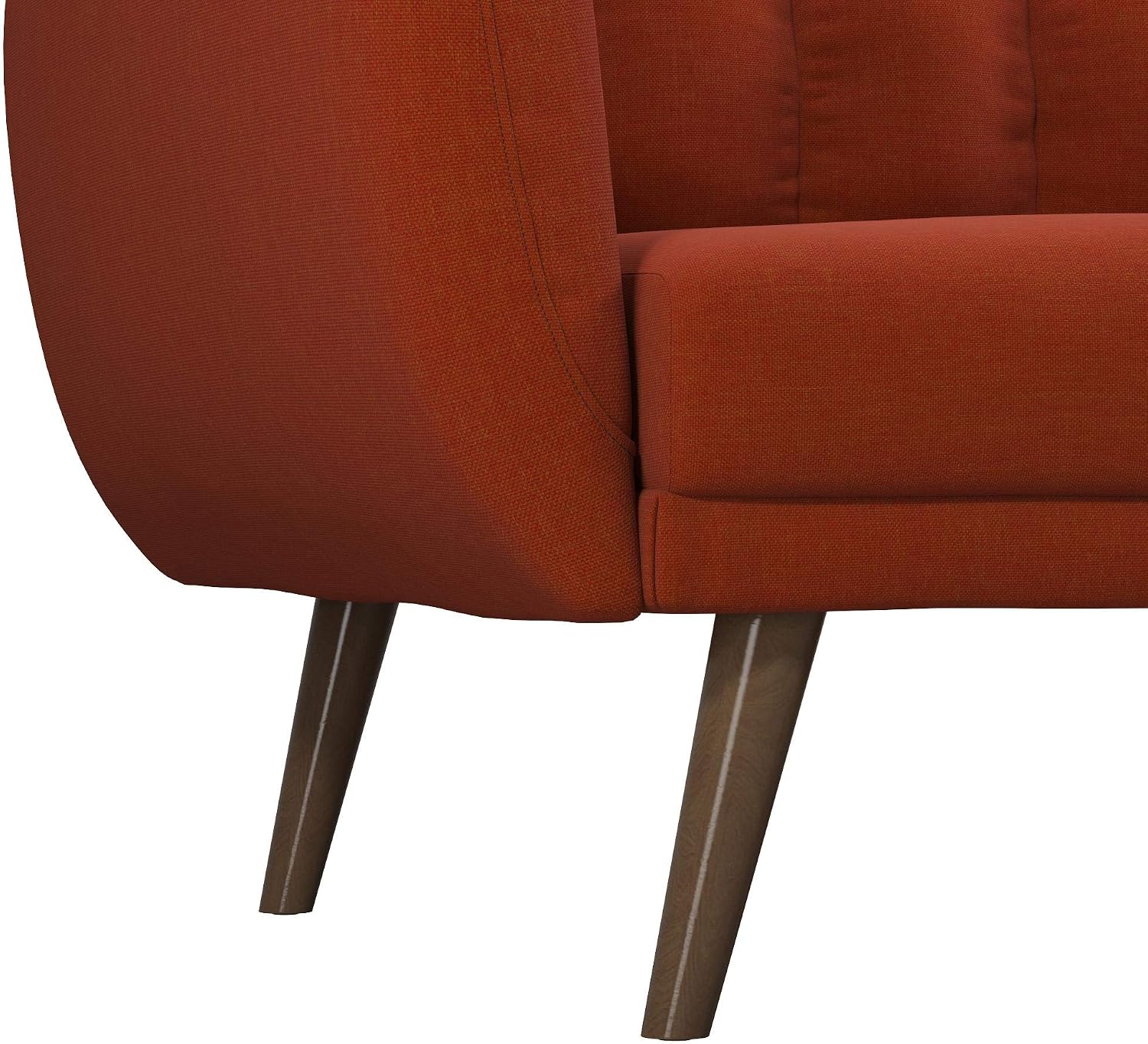 Novogratz Brittany Futon Sofa Bed and Couch Sleeper, Camel Faux Leather