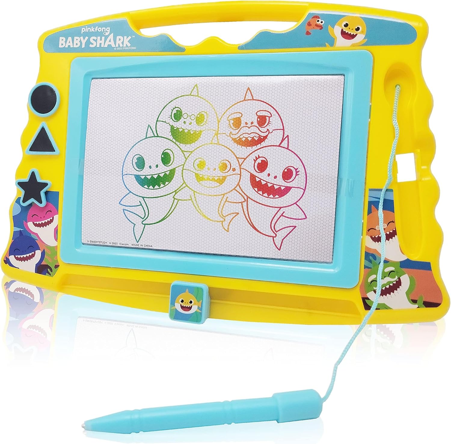 Lollipop PAW Patrol Magnetic Drawing Board with Stylus and 3 Stamps, for Girls or Boys (Pink)…