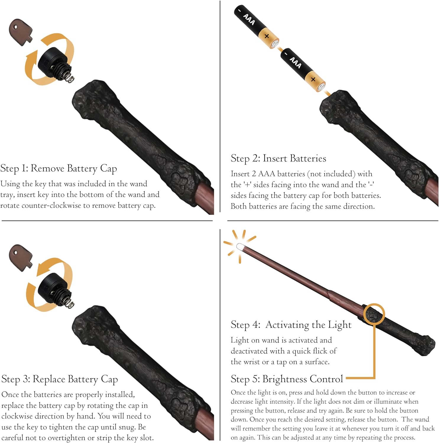 The Noble Collection Harry Potter Illuminating Wand