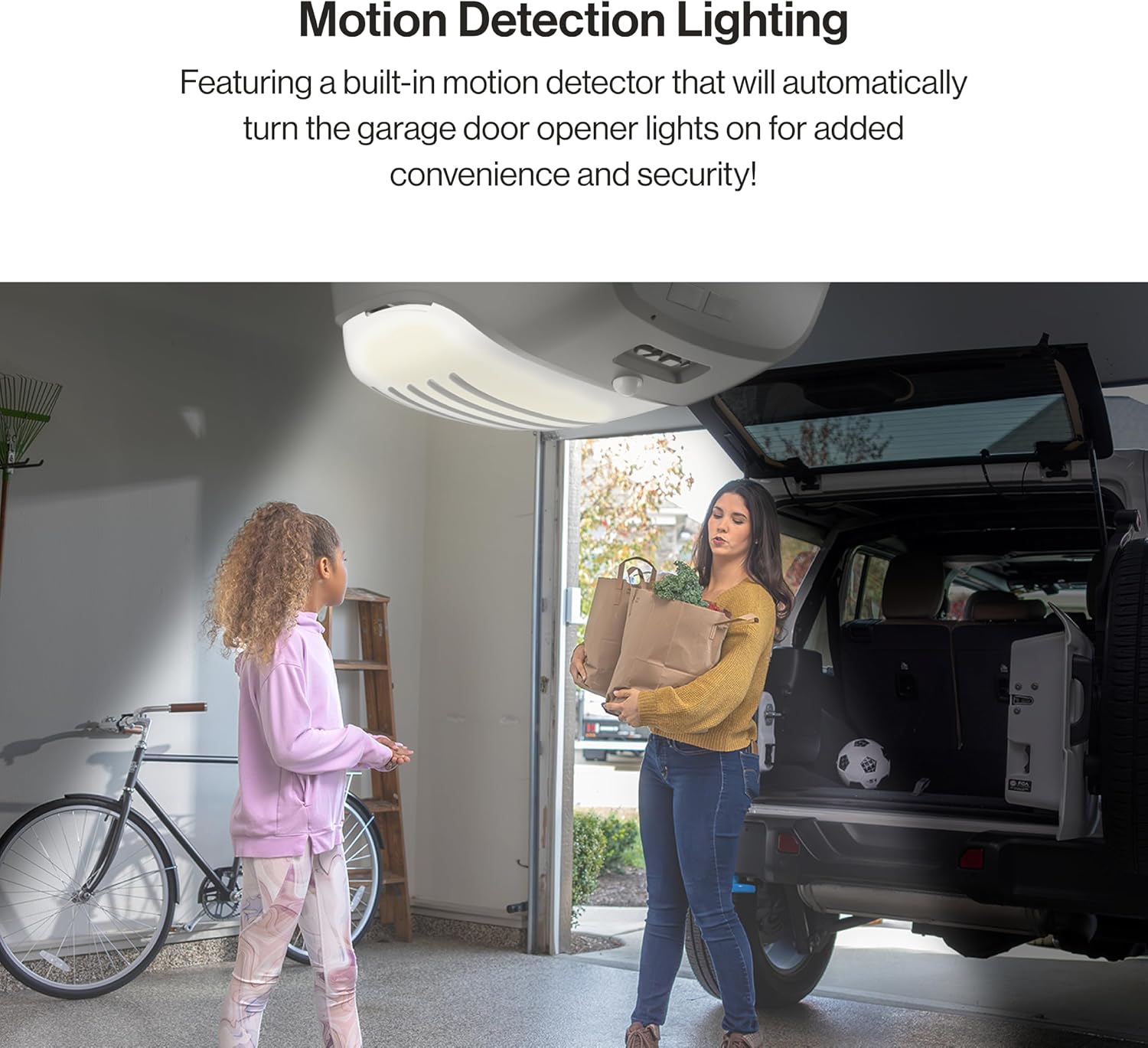 Genie SilentMax 1200 Model 4042-TKH Garage Door Opener with Motion Detection Lighting, Ultra-Quiet Steel-Reinforced Belt Drive, 140V DC Motor