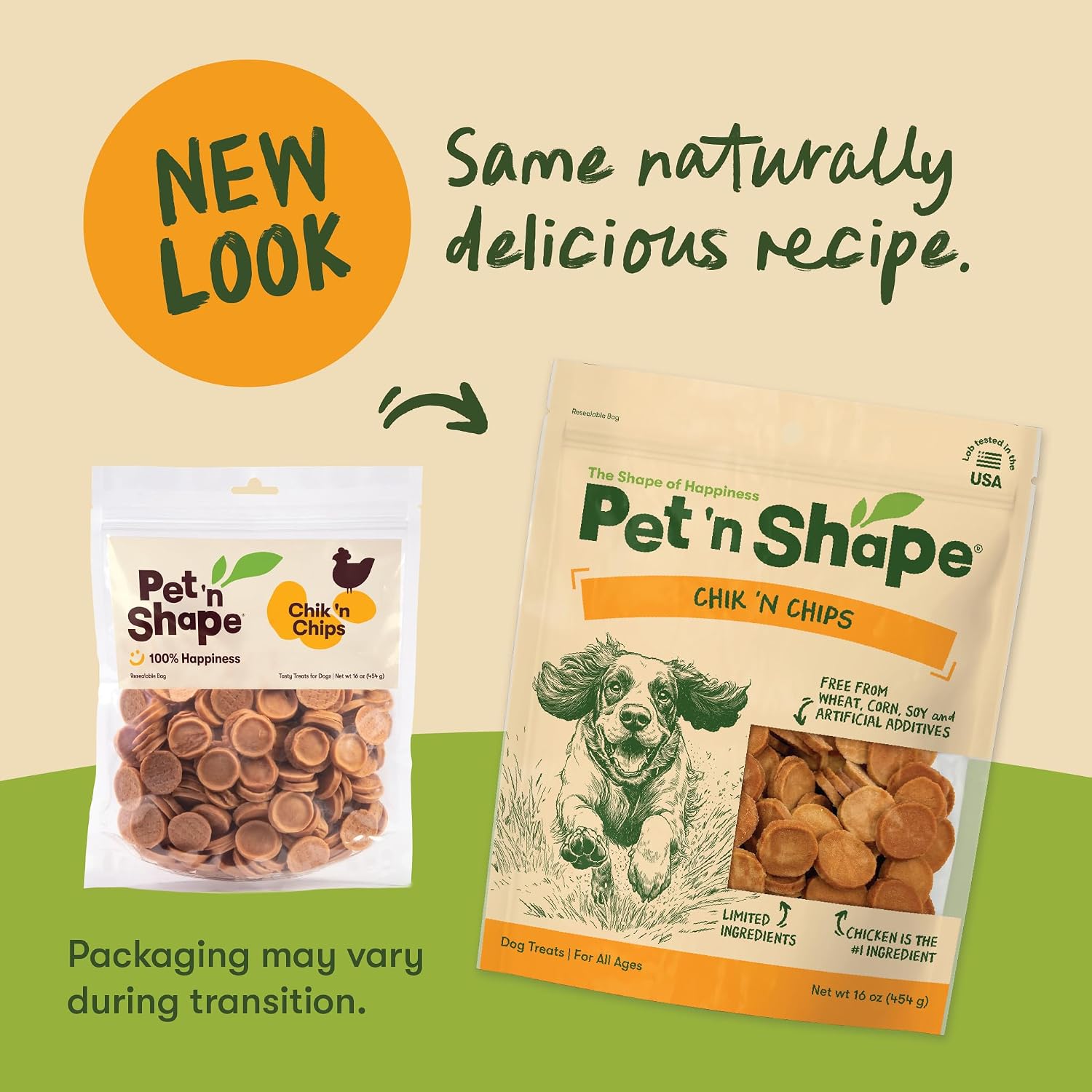 Pet 'n Shape Chik 'n Chips Jerky Dog Treats - 1 Pound